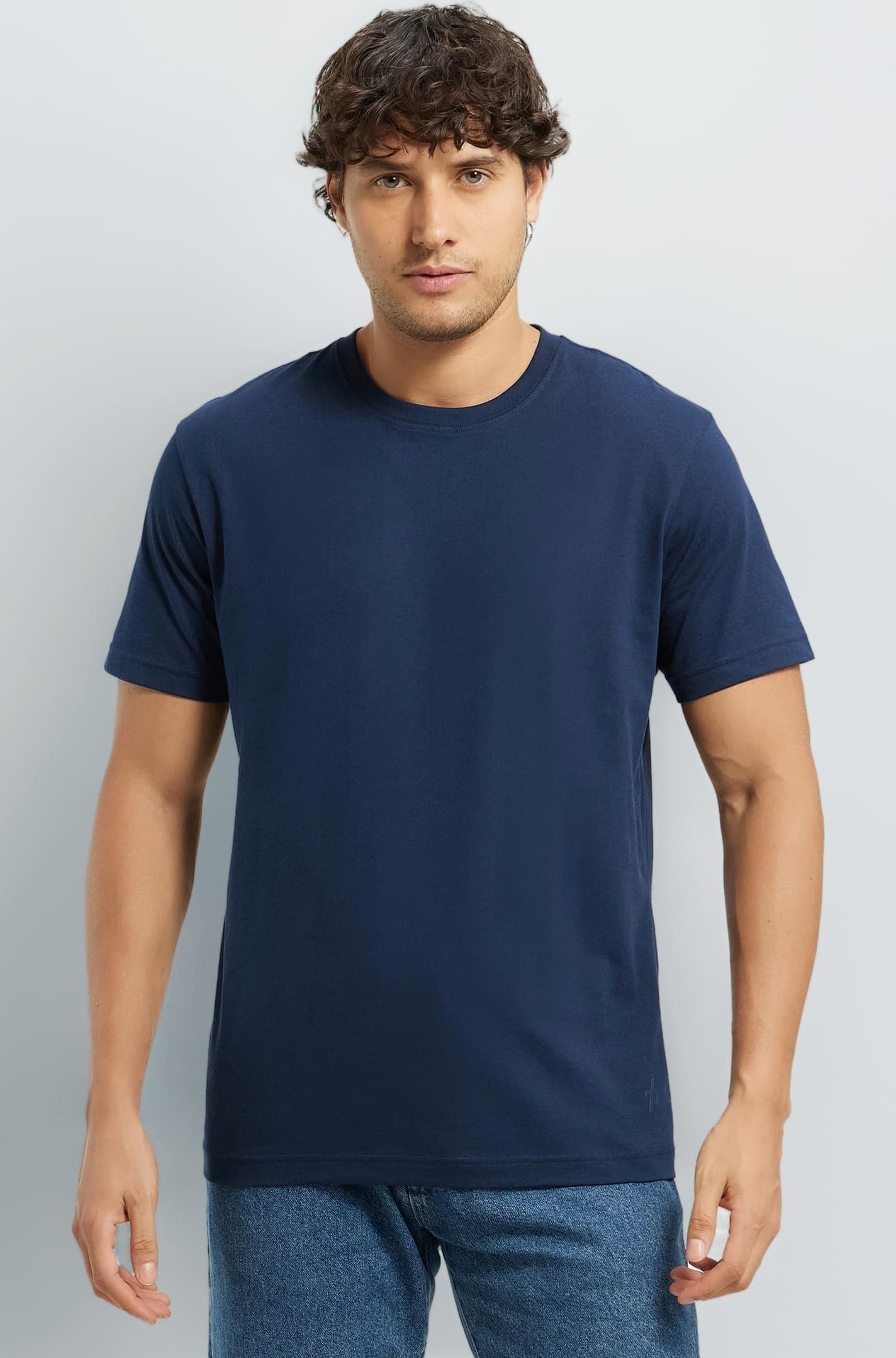 Jockey 2714 Men's Super Combed Cotton Rich Solid Round Neck Half Sleeve T-Shirt