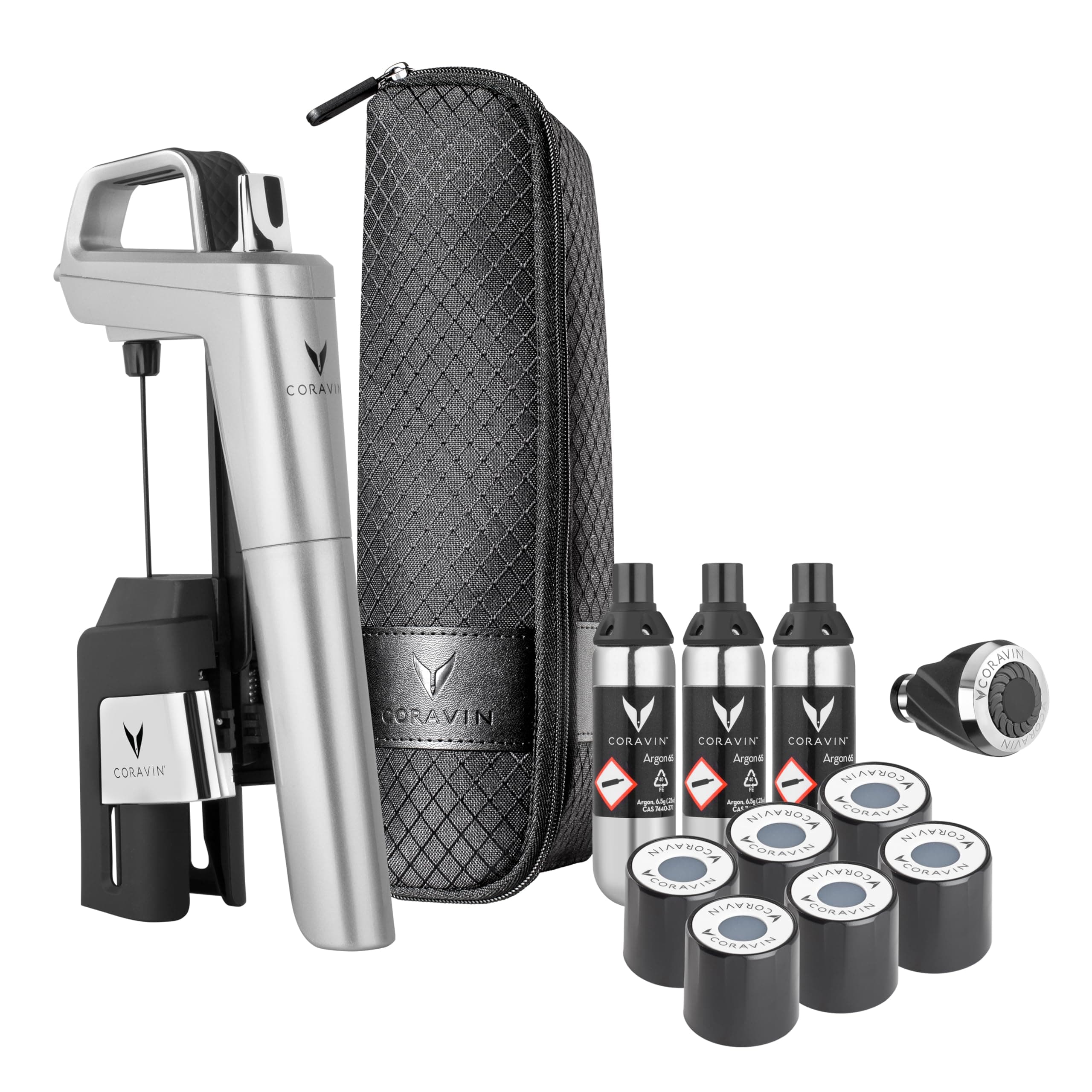 Coravin CV 590036 Zilver Timeless Six Pack Wijn Conserveringssysteem