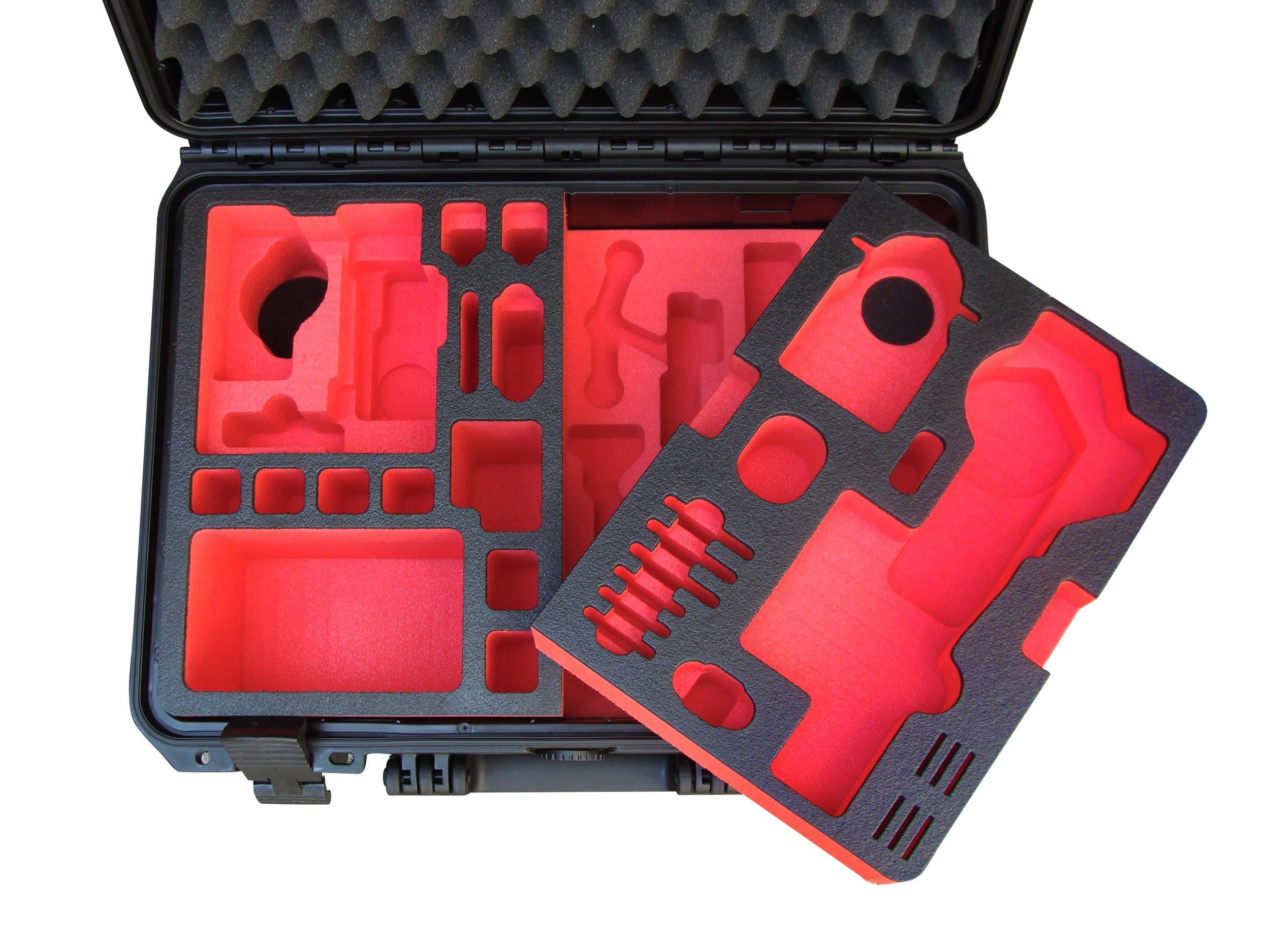 Professional Carrying Case for DJI OSMO X5 and OSMO+ Or X3. Waterproof Outdoor Case IP67 with High Quality 2-Layer Foam Inlay, Made in Germany