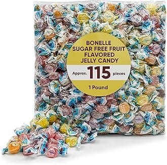 Italian Candy Sugar Free – 1 lb Sugar‑Free Jelly & Gummy Candy, Individually Wrapped Fruities Chews for Party Favors, Buffets & Sharing
