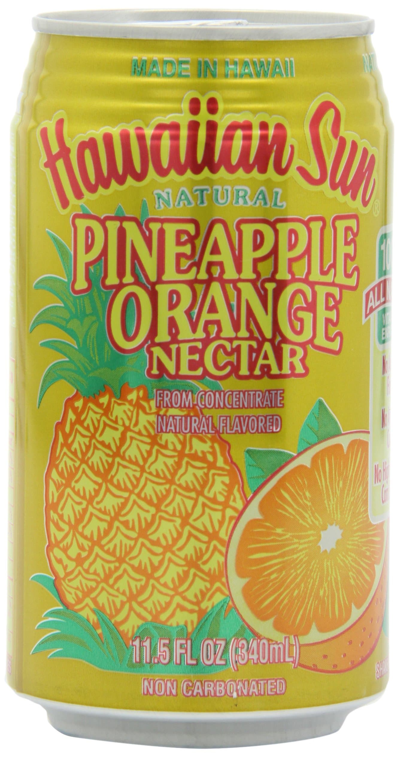 Hawaiian Sun Nectar, Pineapple-Orange, 11.5 Fl Oz (Pack of 24)