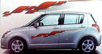 1 Set Car Graphics 2 Side Decal Body Red Sticker for Universal Cars