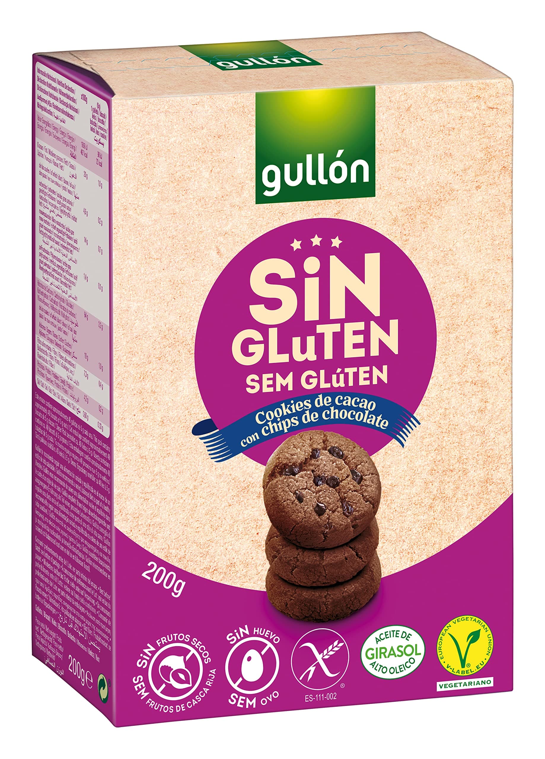 Gullon Gluten Free Chocolate Chip Cookies