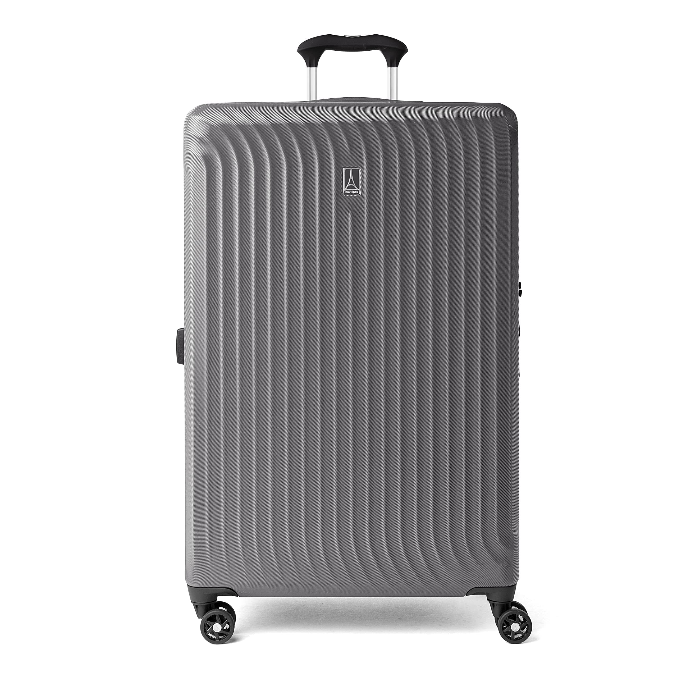 Travelpro Maxlite Air Hardside Expandable Checked Luggage, 8 Spinner Wheels, Lightweight Hard Shell Polycarbonate Suitcase, Shadow Grey, Checked Large 28-Inch