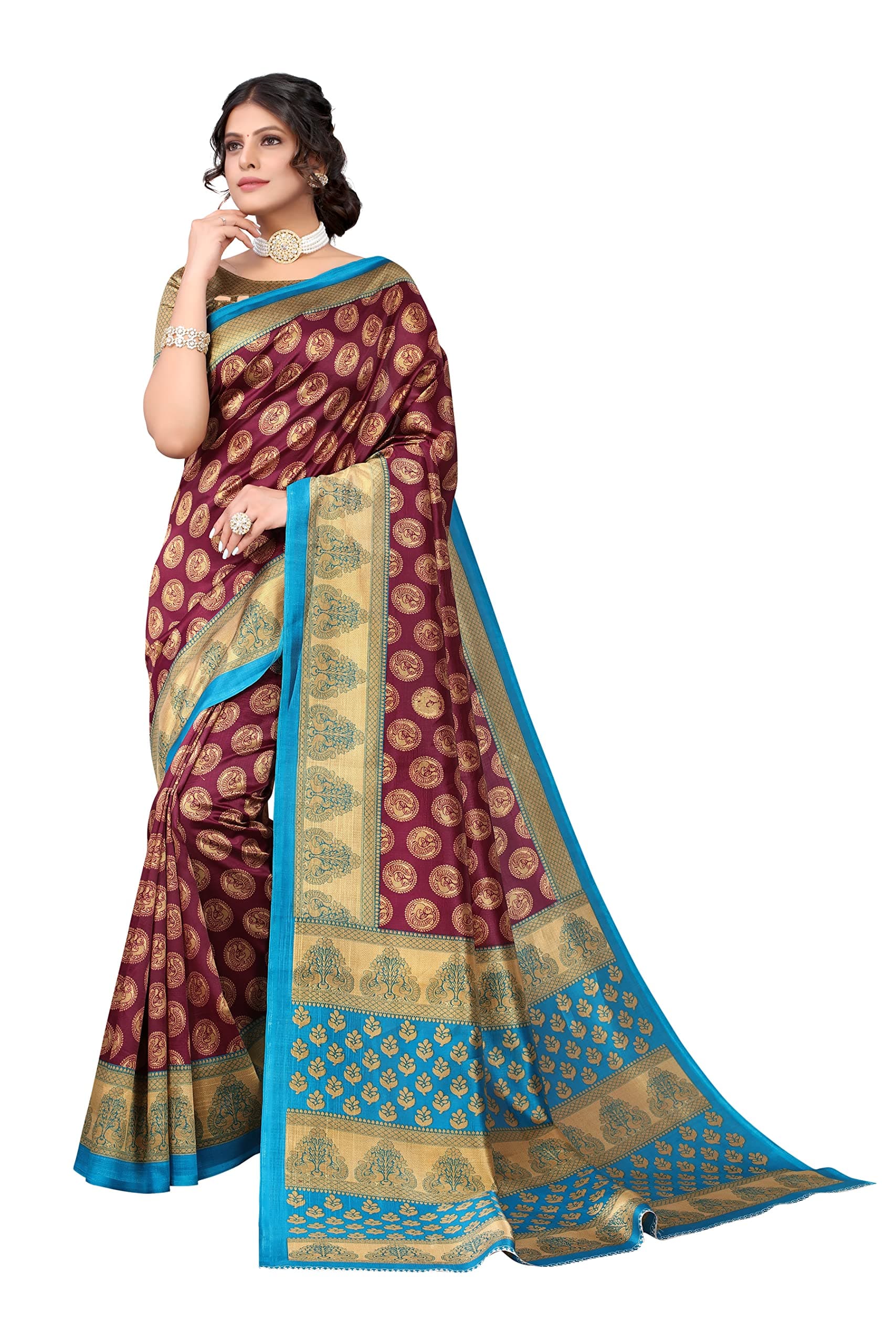 Womens Jacquard Standard Length Saree