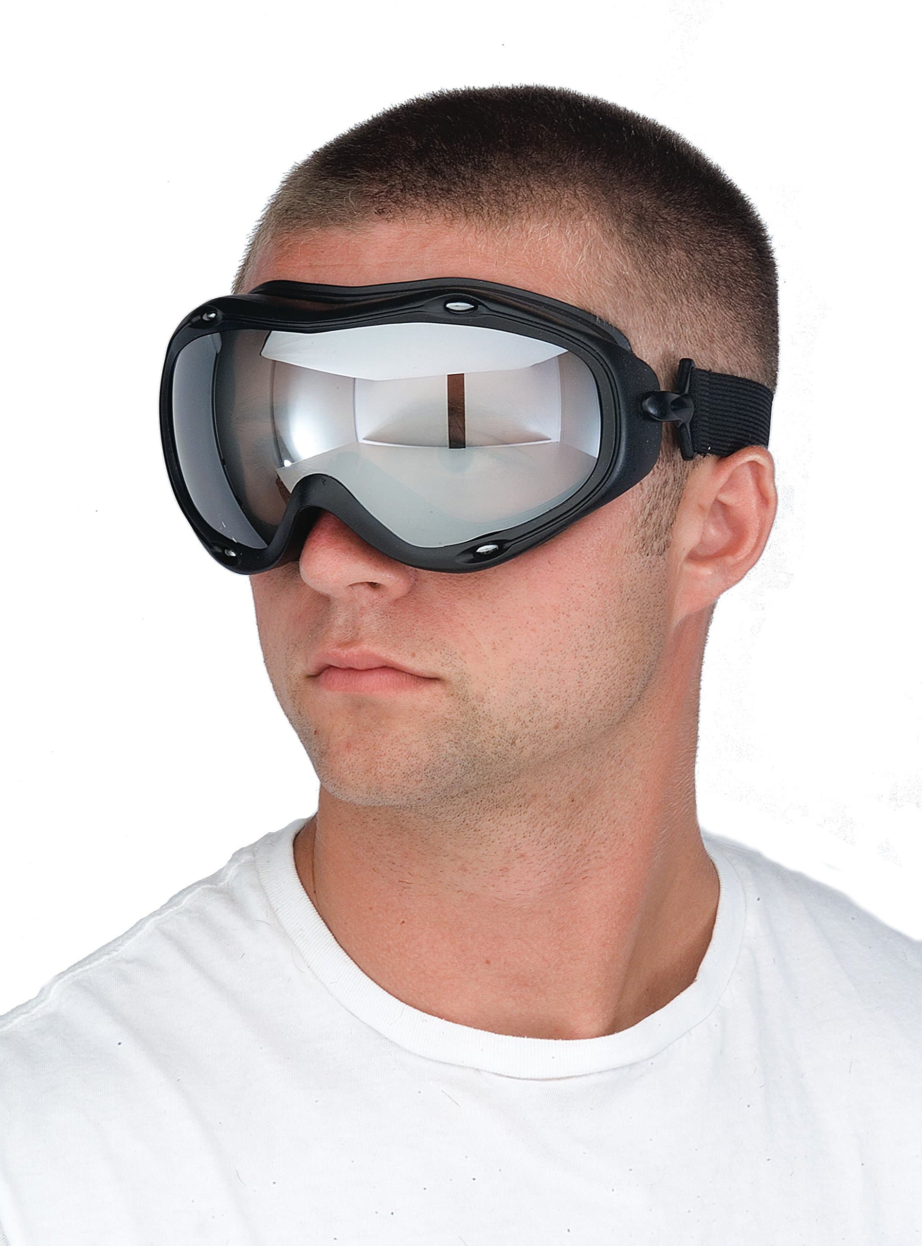 9200580 Ranger Safety Goggles with Vented Frame, Fit Over Most Prescription Glasses, Clear