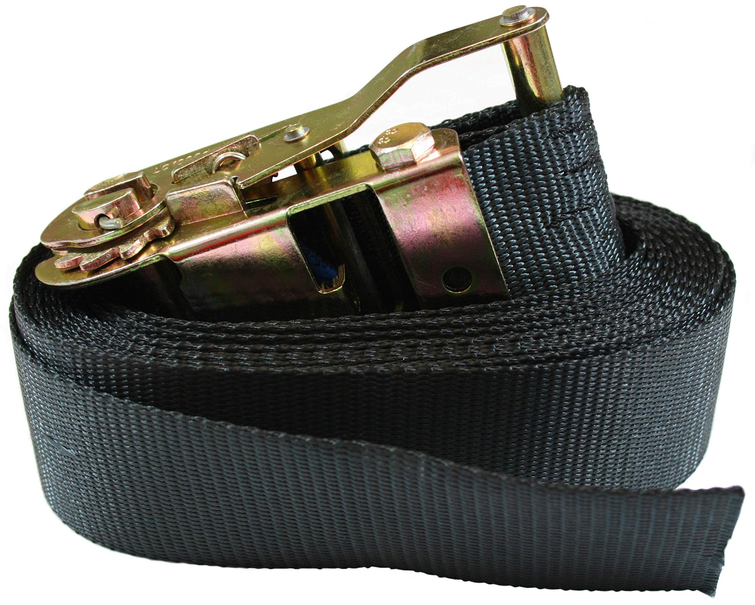 2000kg Black Endless Cargo Lorry Ratchet Lashing Tie Down Restraint Strap (4mtr)