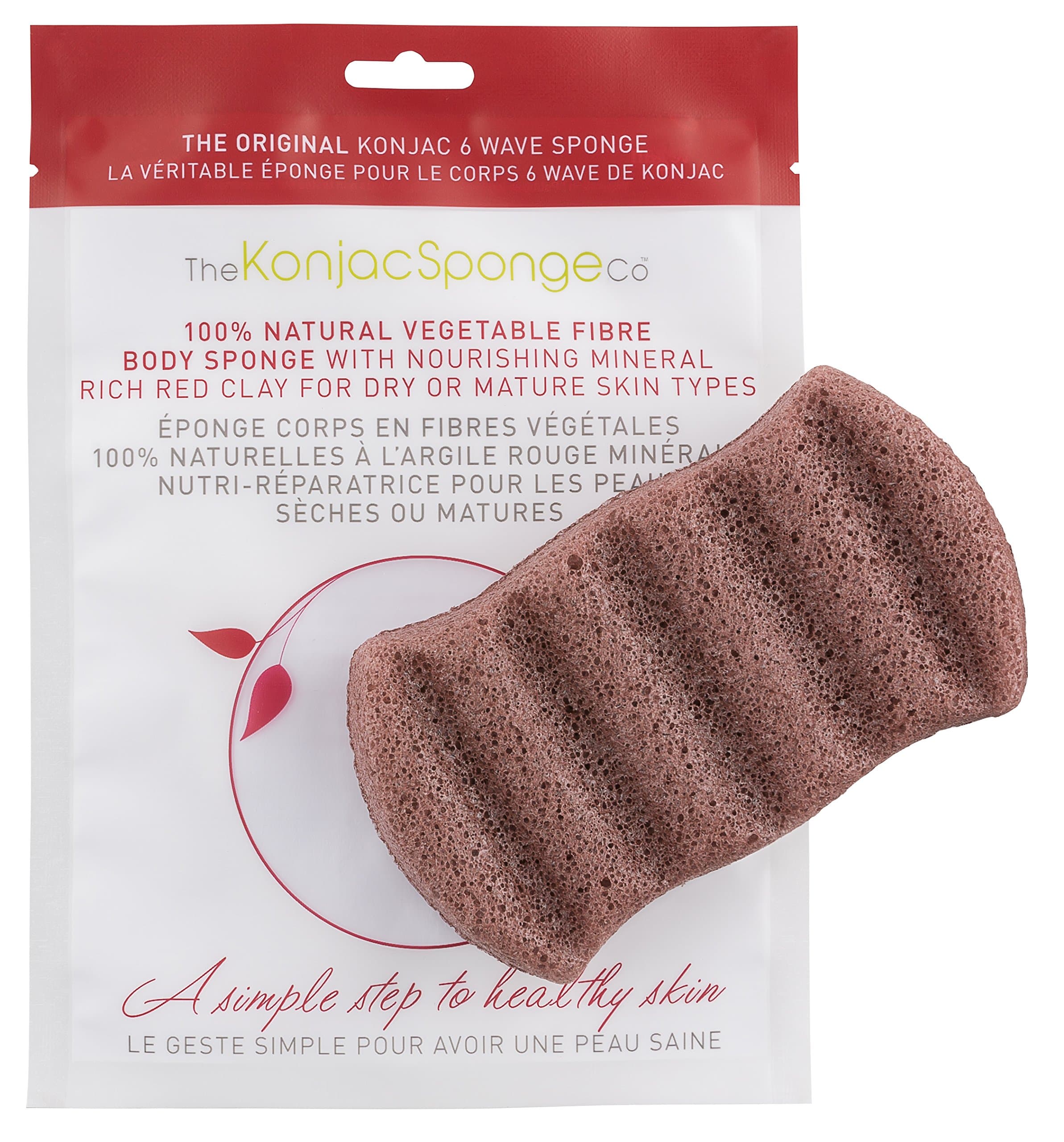 6 Wave Body Bath Sponge for All Skin Types & Conditions - Perfect for After Waxing and Shaving