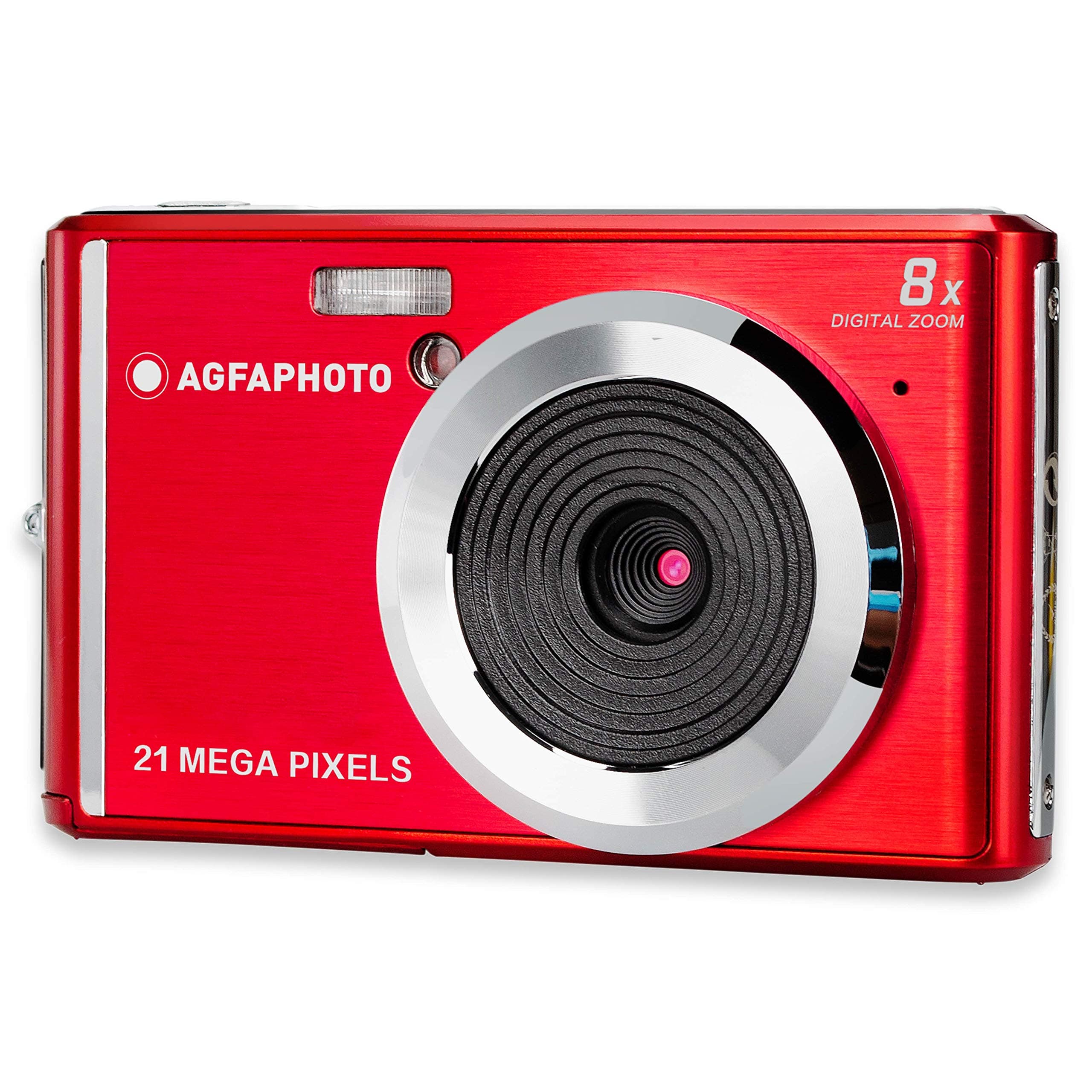 AGFA Photo Vintage Digital Camera – 21MP Compact Point & Shoot, Y2K Digicam Aesthetic, 2.4” LCD Screen, 8X Zoom, HD Video, Rechargeable Battery, Portable Travel Camera