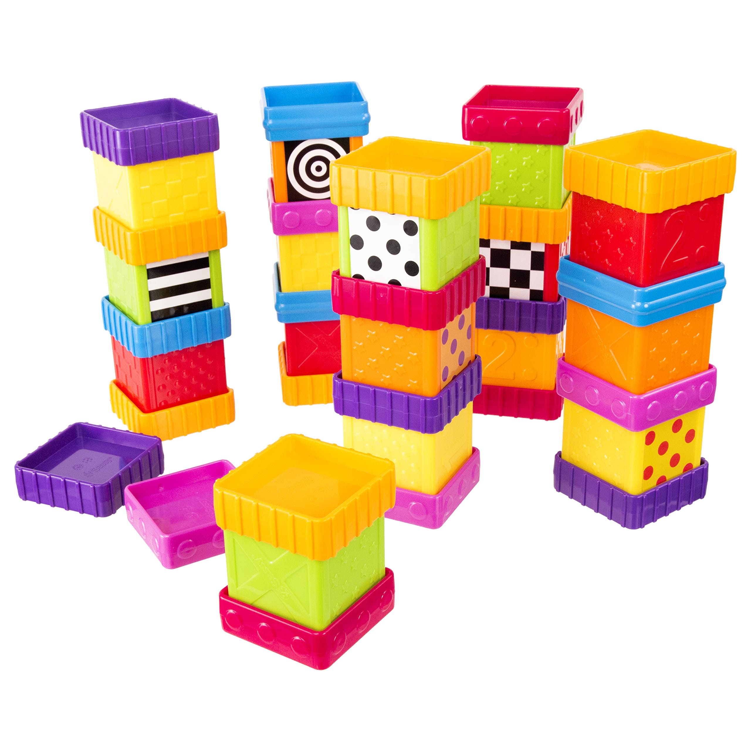 Sassy Deluxe 40 Piece Build and Discover Block Set