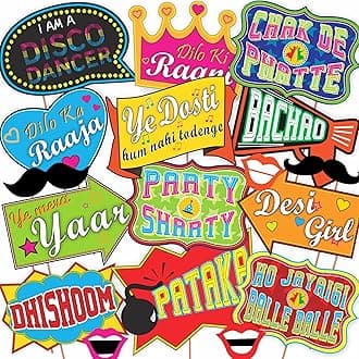 Wobbox Mehandi Props for Bride, Mehendi Ceremony Props, Mehandi Decoration Items for Marriage-FP1161