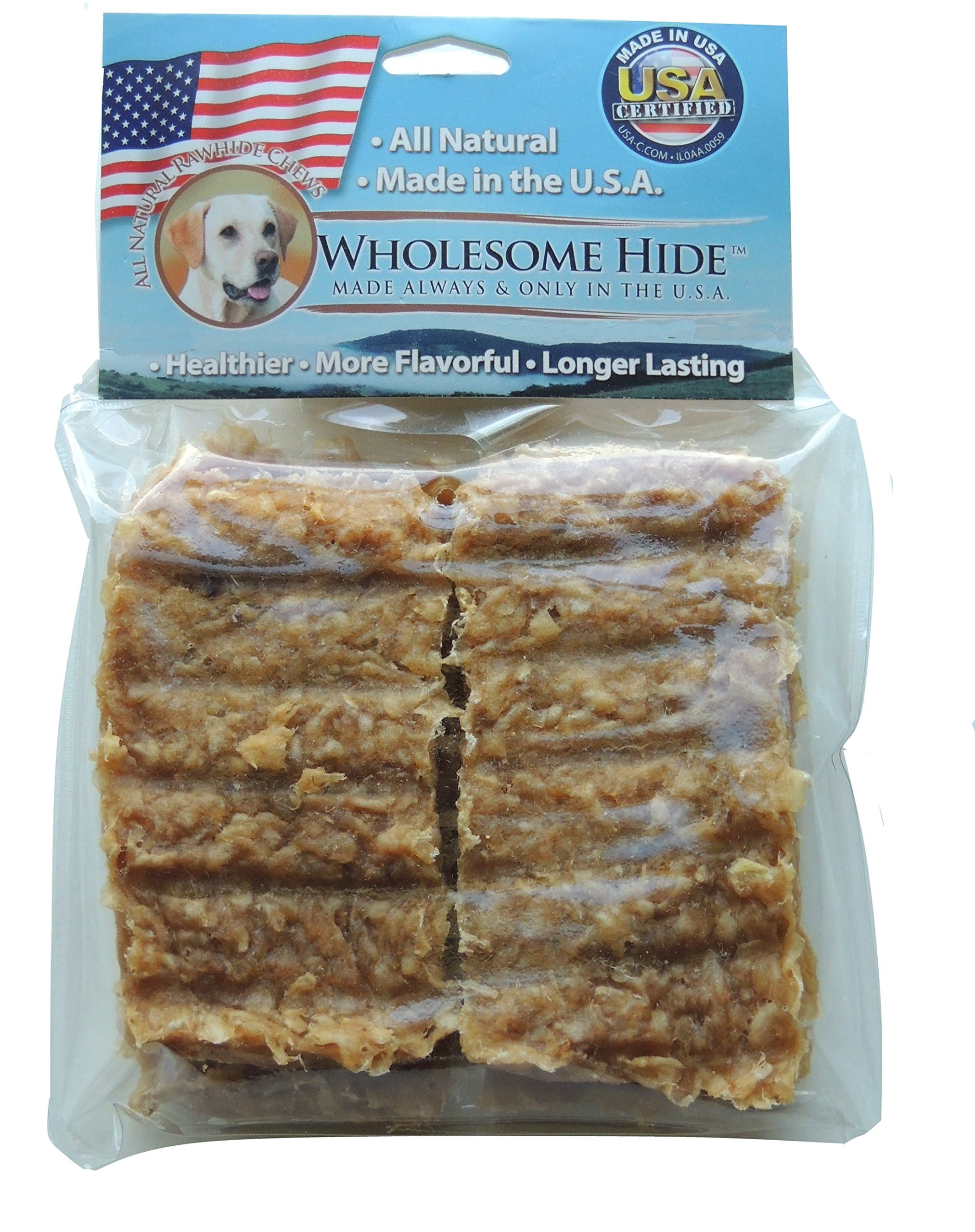 Wholesome Hide - Rawhide Jerky Bars - Made with Real Duck - - Good for Training OR Every day Treats by Wholesome Hide
