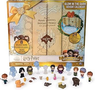 Harry Potter, Micro Magical Moments Glow in The Dark Advent Calendar 2024, 24 Surprise Toys, Christmas Countdown Calendar for Ages 6+