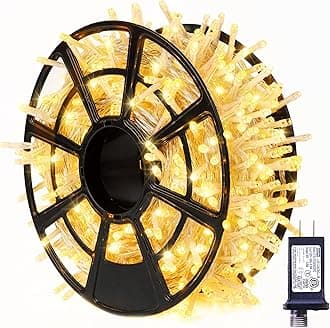 800 LED Christmas Lights Outdoor Indoor String Lights with 8 Modes Warm White Plug in for Patio Garden Tree Wedding Party Yard Spring Decoration