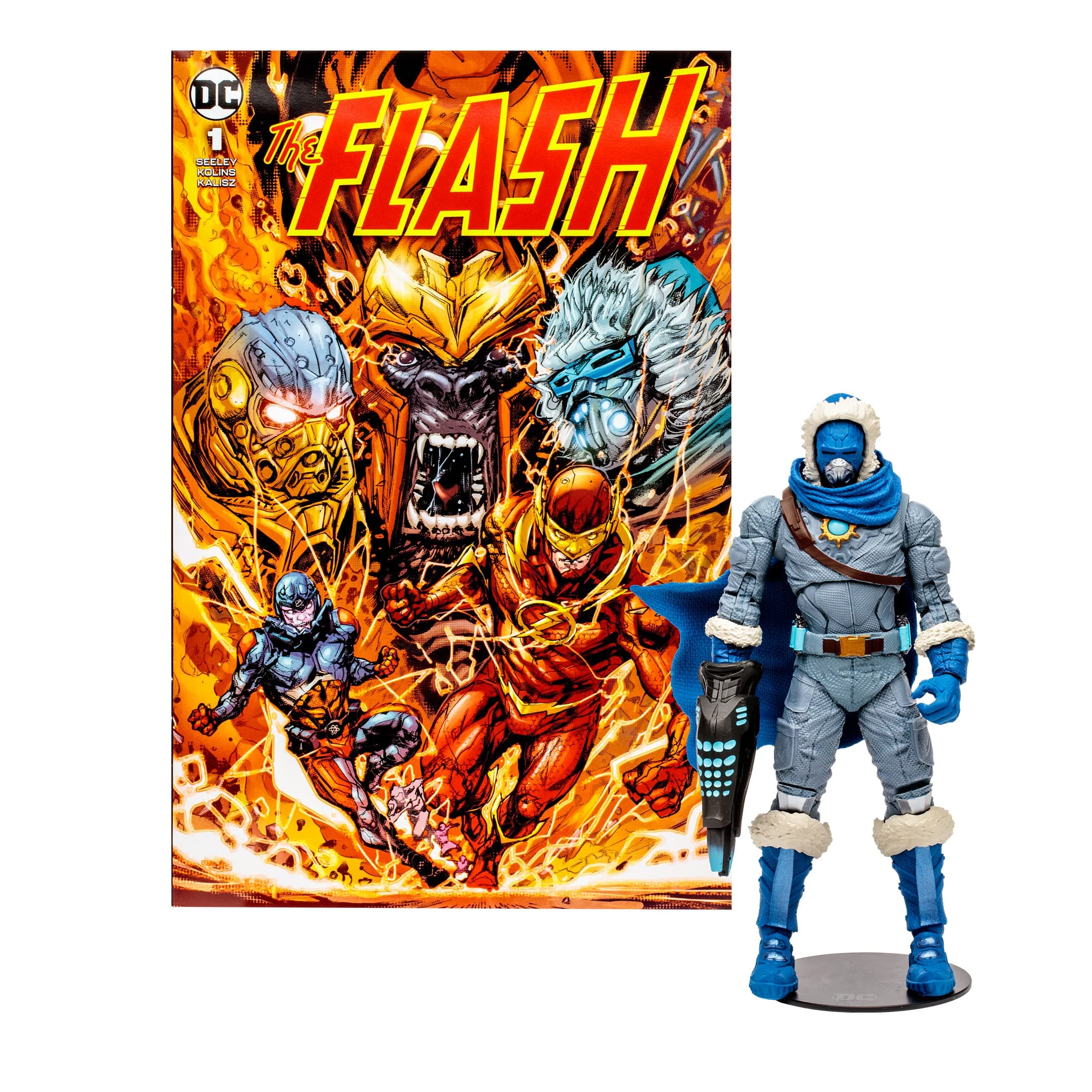 DC Direct 7IN Figure with Comic - The Flash WV2 - Captain Cold
