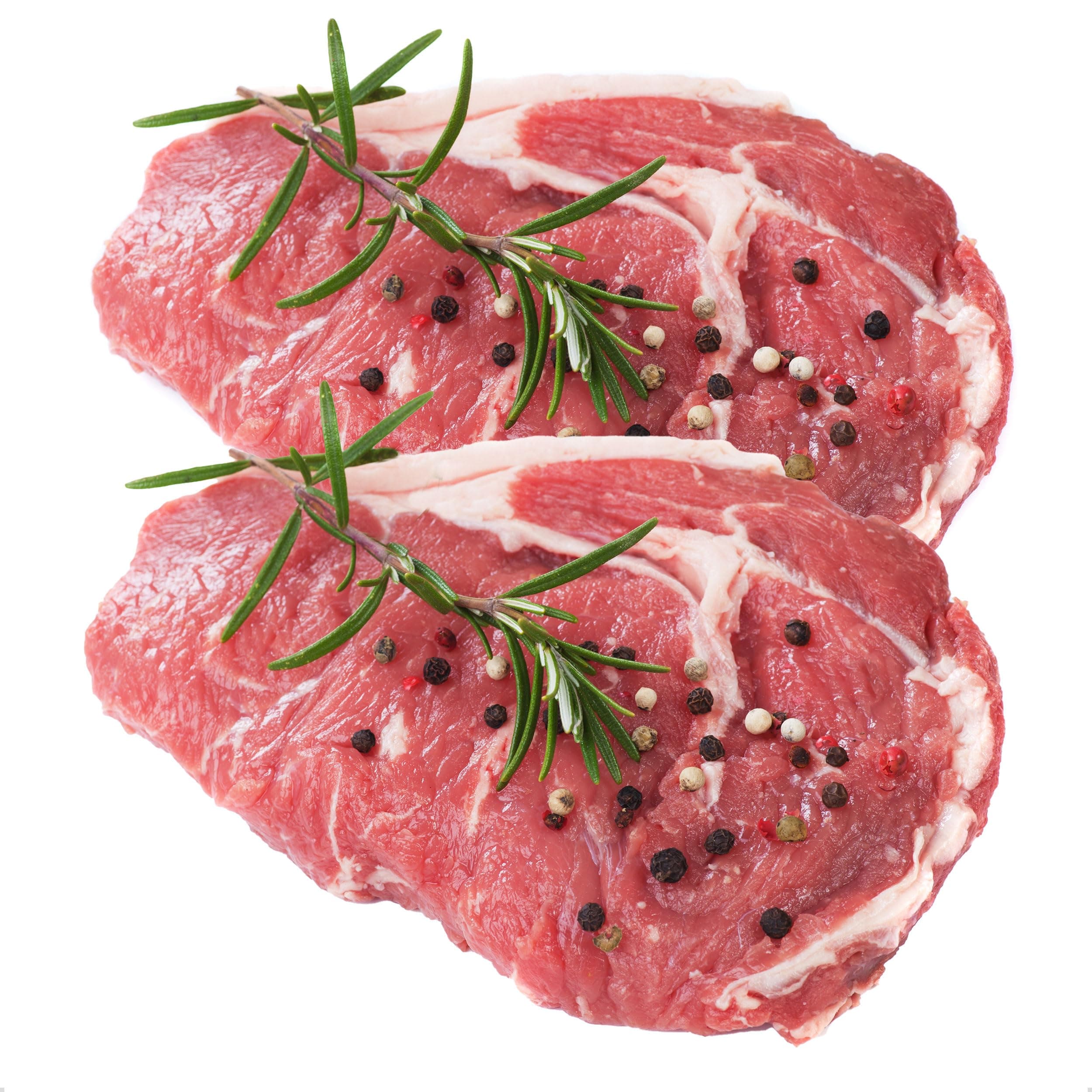 Ribeye Steak x 2, Fresh Beef Rib Eye Steaks From Master Butcher, Aged For 28 Days, Tender And Flavoursome, Suitable for Home Freezing, Each Steak Approx 250g, Pack Approx 500g