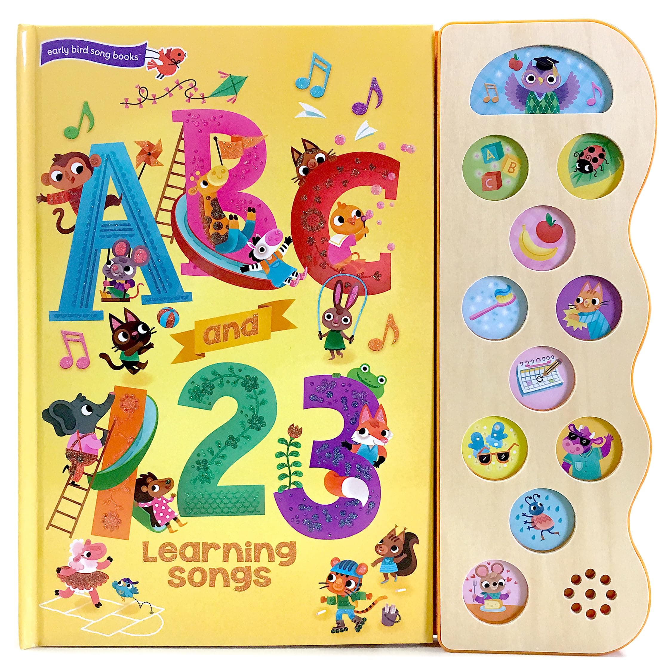 ABC & 123 Learning Songs 10 Button Song Book (Early Bird Song Books)