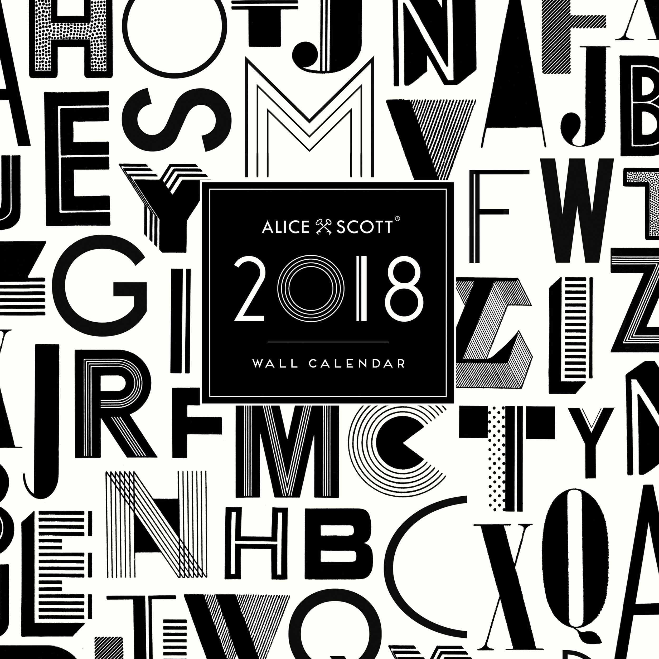 Alice Scott SQ Wiro Calendar 2018