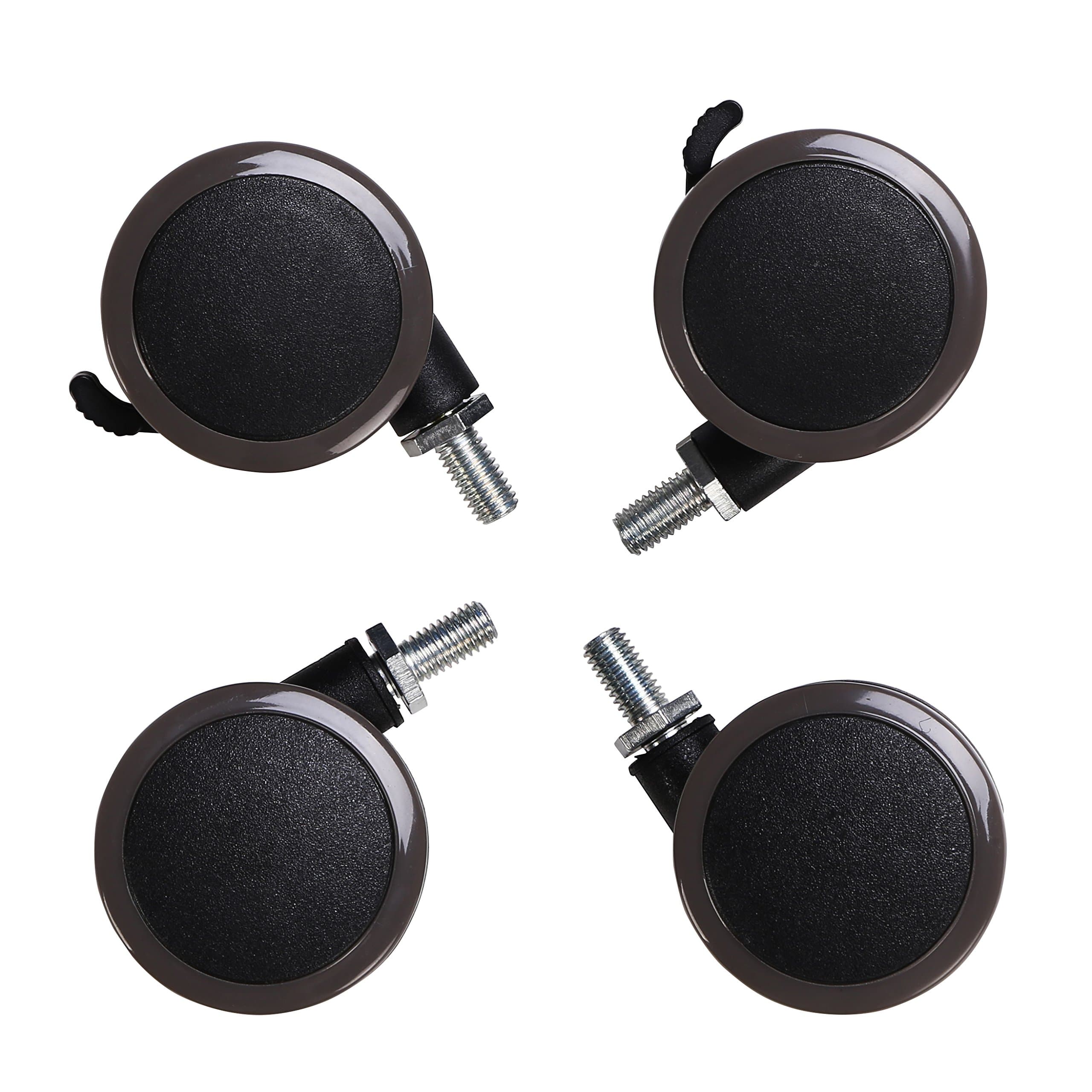 Height Adjustable Desk Leg Casters Wheels Set of 4 pcs