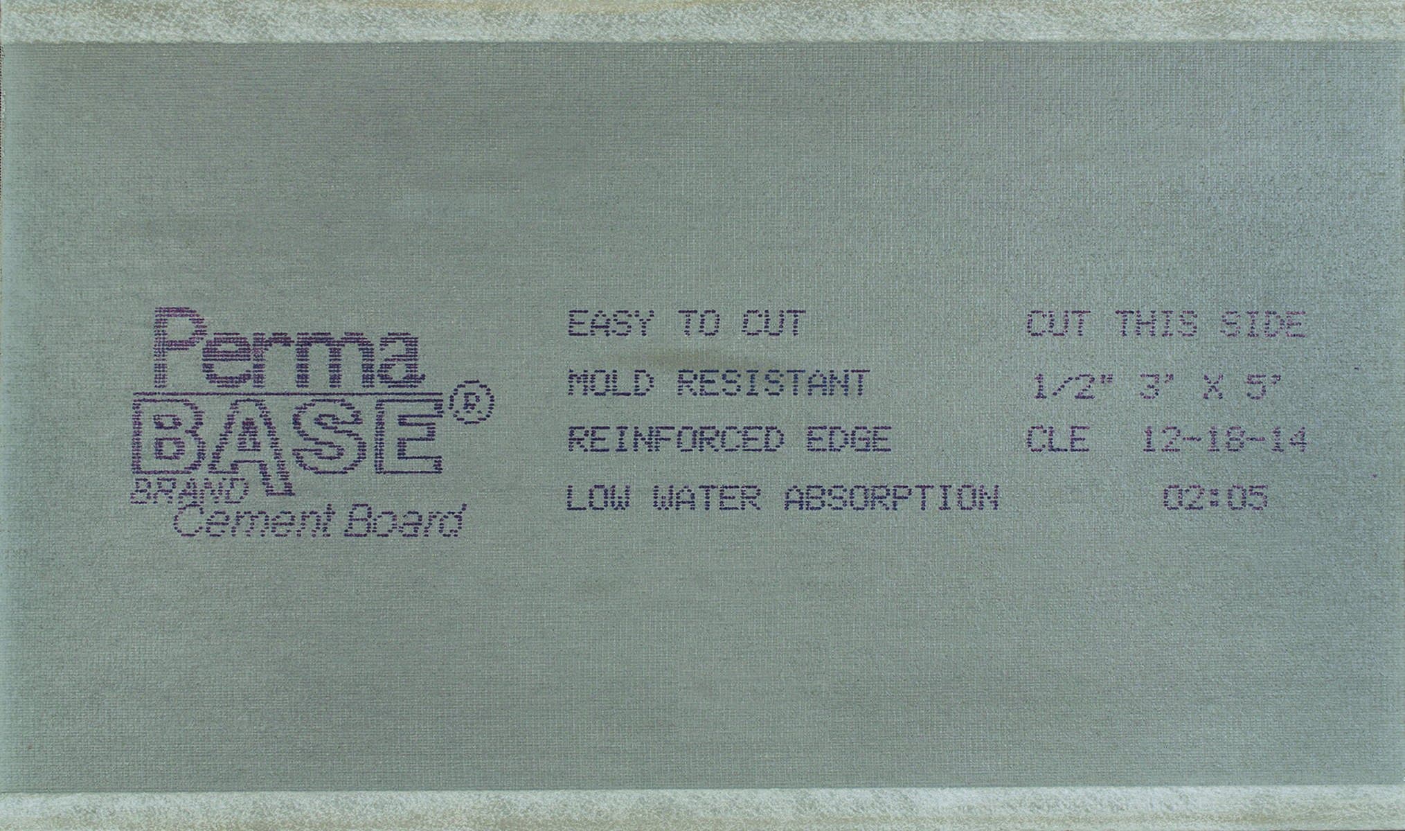NGPB1235, PermaBase, 1/2" Thickness, 36" x 60", High-Quality and Durable Gypsum Board