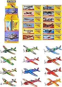 HENBRANDT 48 Flying Glider Plane Kits - childrens party bag filler - ww2 planes