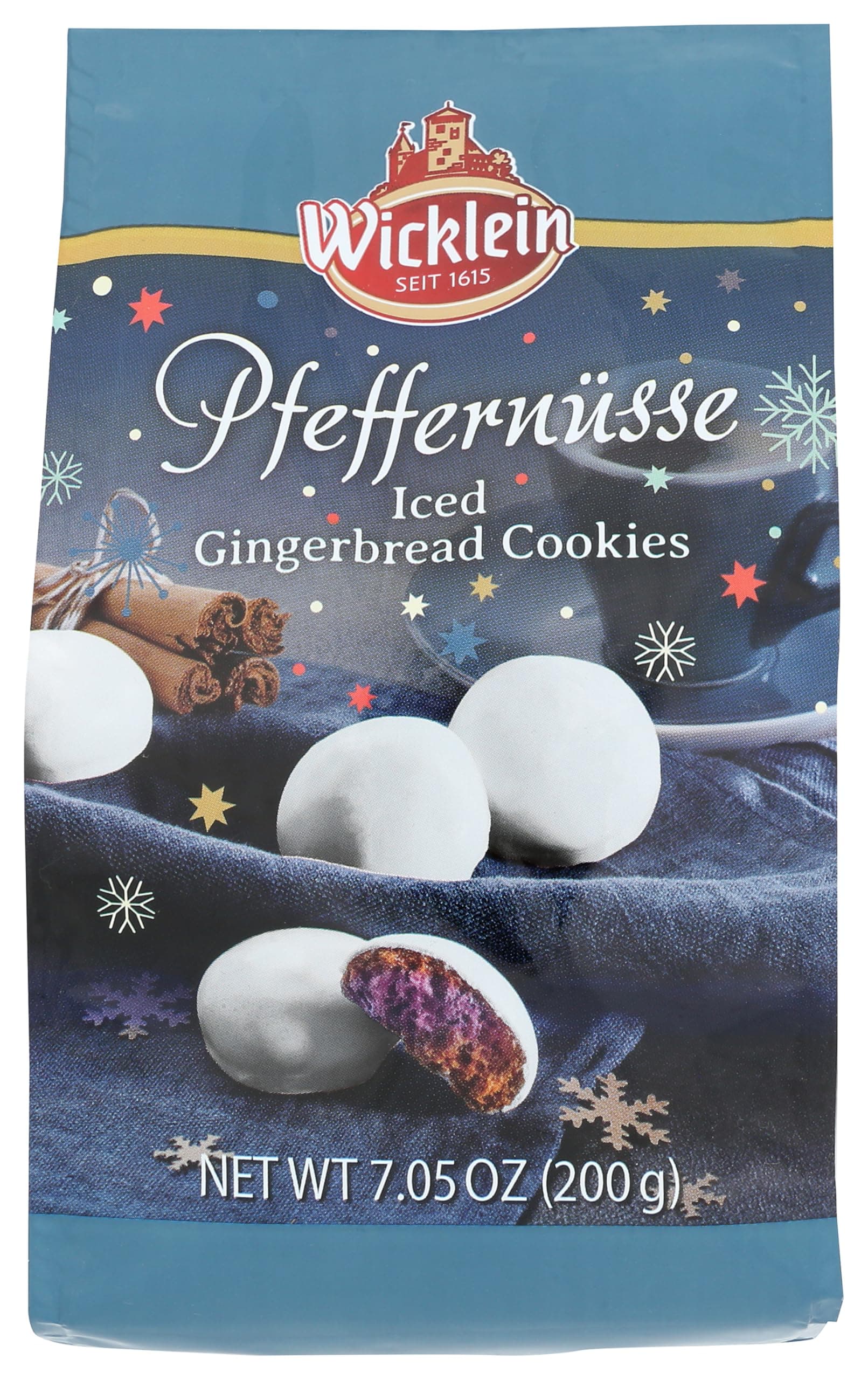Wicklein Pfeffernusse Iced Gingerbread Cookie Bag, 7.05 oz