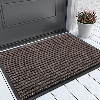 Yimobra Front Door Mat Outdoor Indoor Entrance, 100% Waterproof All-Season All Weather Doormat, Welcome Matt Outside Entry, Non Slip, Low Profile, Heavy Duty Patio Porch Floor Mats,29.5 x 17