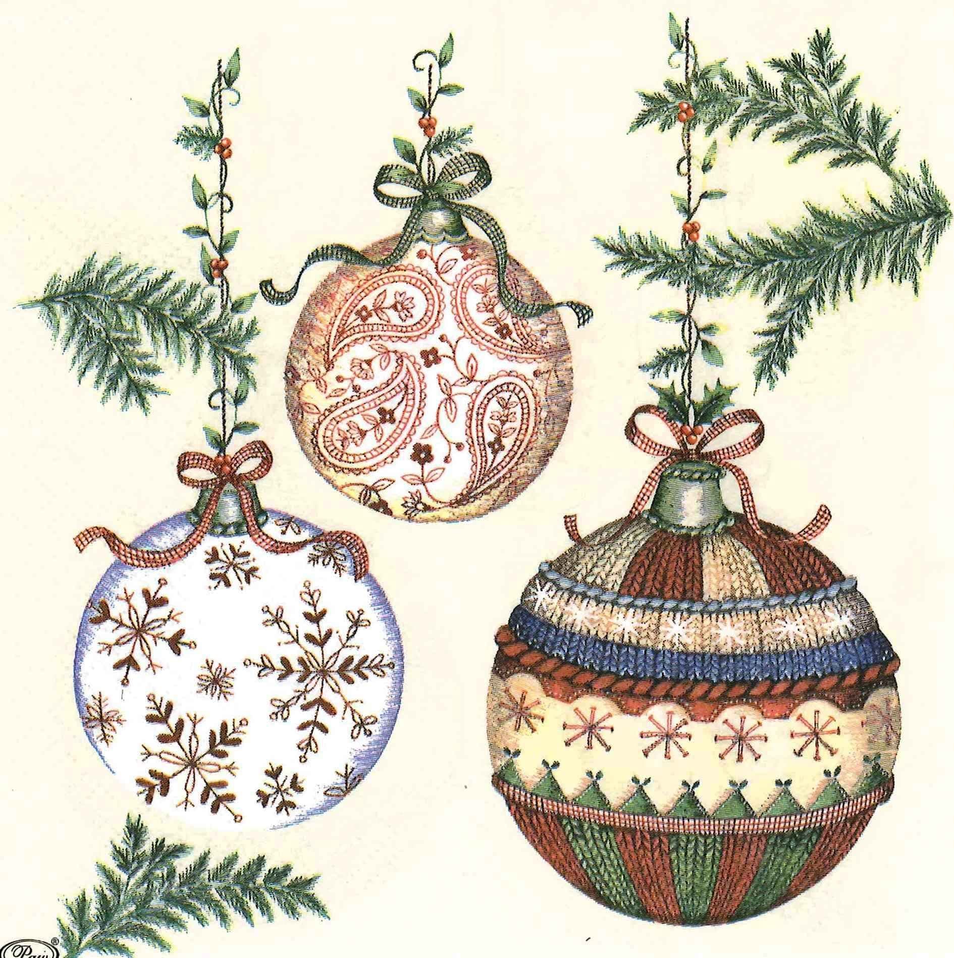 SEBNINI Victorian Christmas, 3 ply Printed Serviette