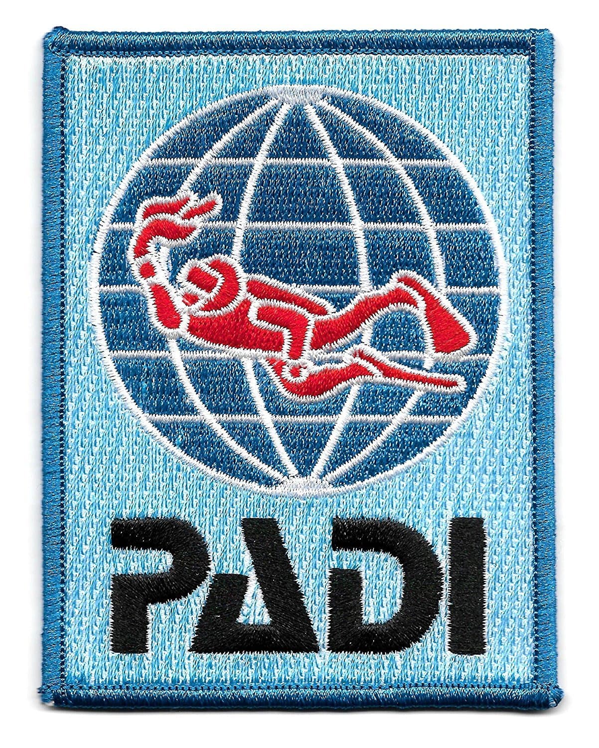 PADI Scuba Diver Patch (4 Inch) Embroidery Diving Badge Easy DIY Iron / Sew On Embroidered Applique by Karma Patch