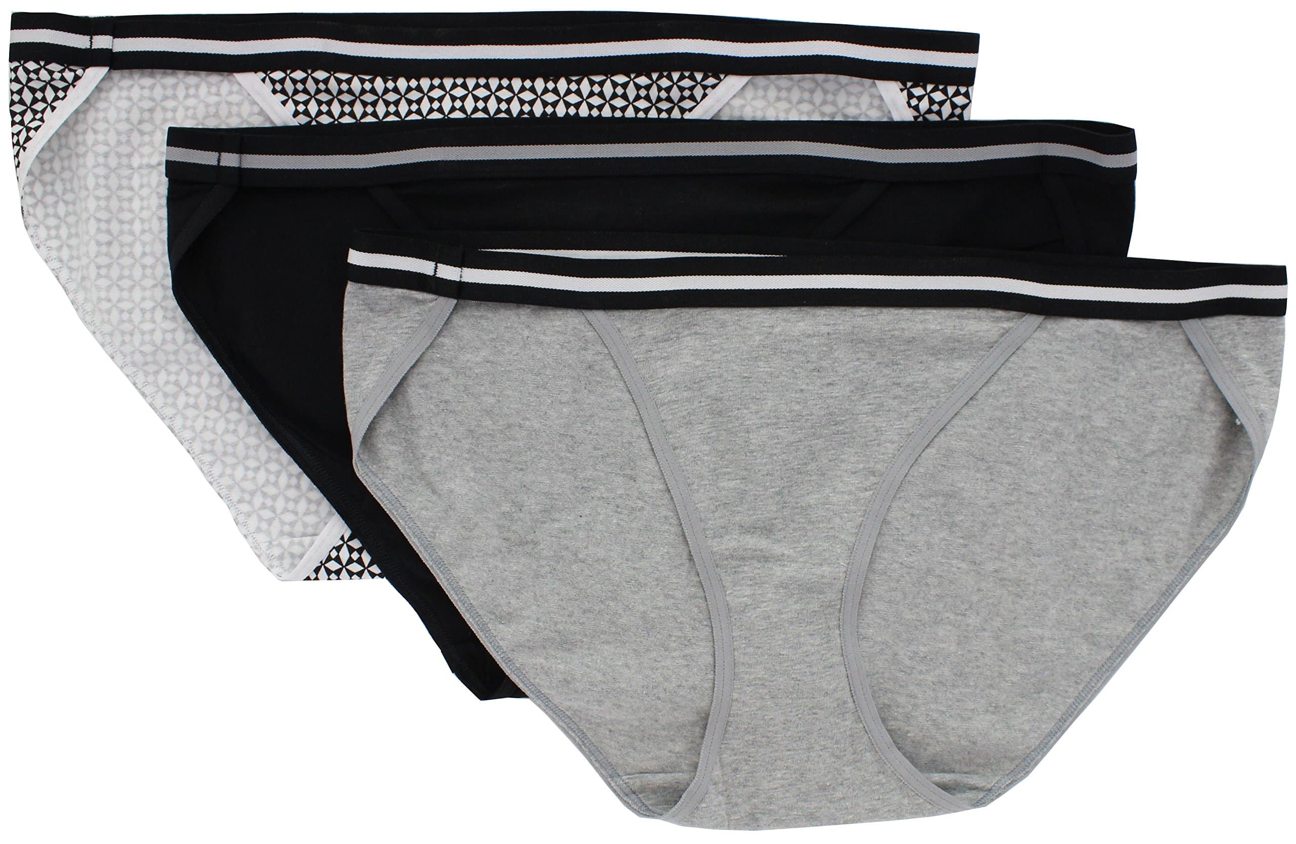 Haness Hanes Women's Premiun 3 Pack Sporty String Bikinis