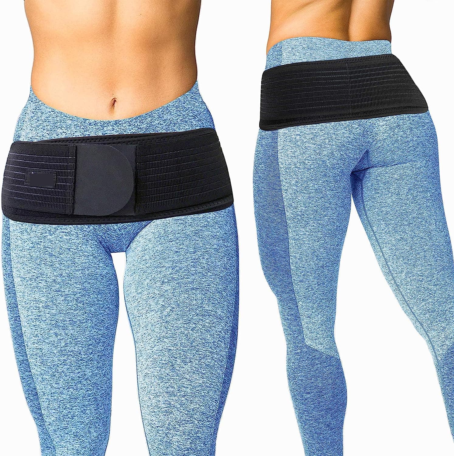 Posture Magic Sacroiliac SI Joint Support Belt for Women and Men - Reduce Sciatic, Pelvic, Lower Back and Leg Pain - Stabilize SI Joint (Plus (Hip Size 46-55"))