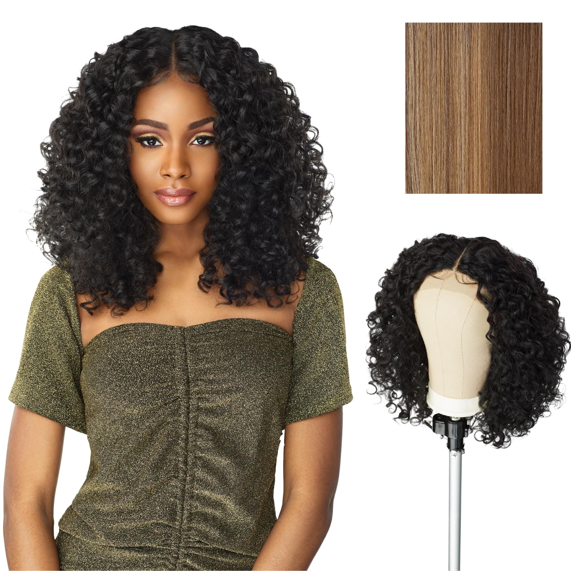 Butta Lace Wigs - Unit 5 Extra Wide 5 Inch Deep Parting Synthetic Preplucked Hairline Glueless Lacefront (FLAMBOYAGEBLONDE)