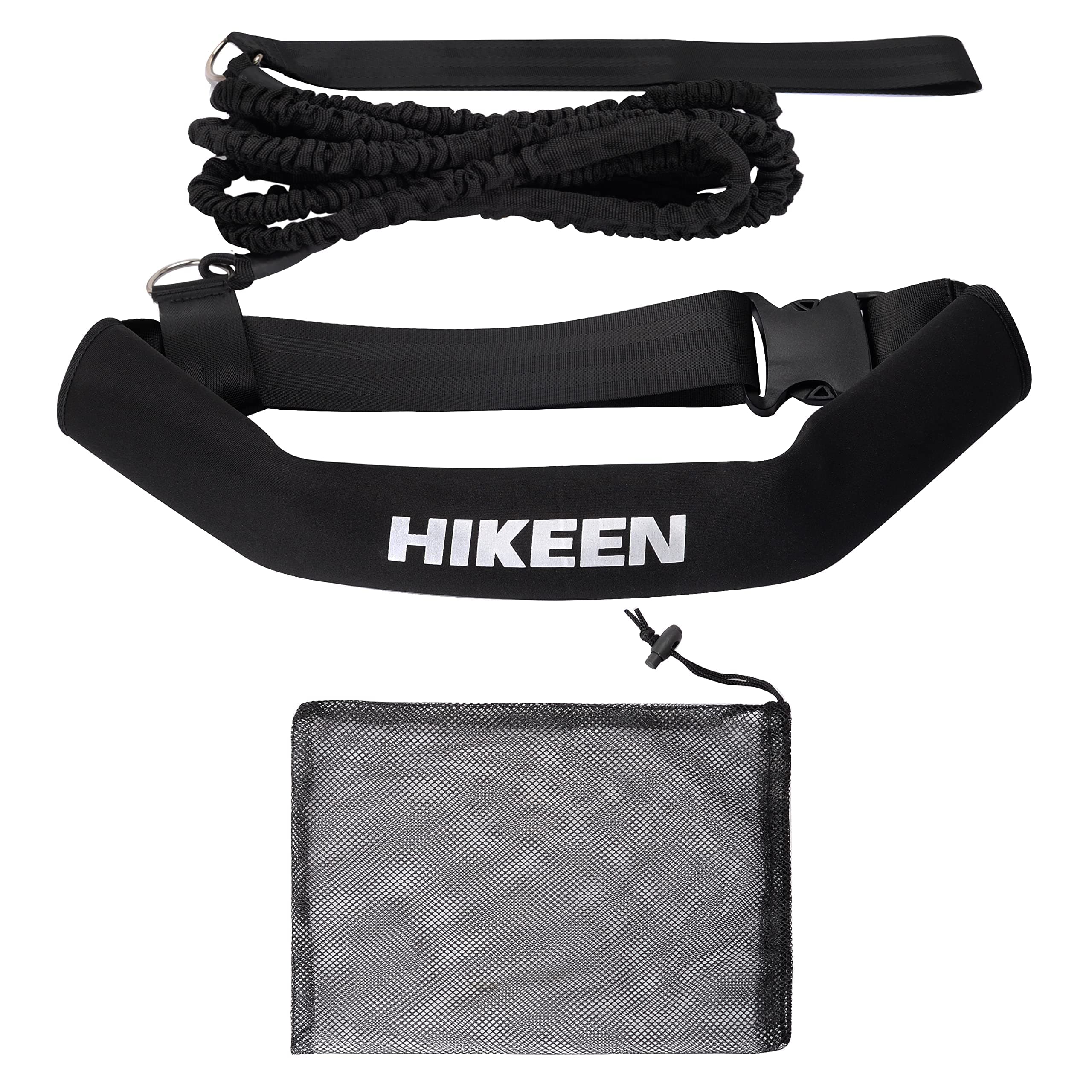 Hikeen Swimming Training Belt - 4M Tether for Swim in Place, Stationary Harness, Aquatic Resistance Belt
