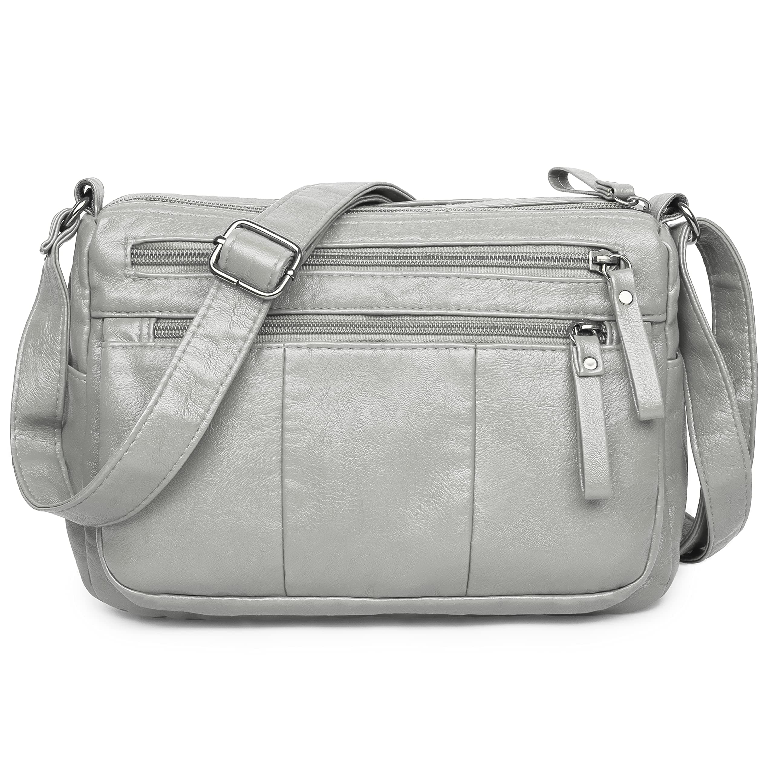 Volcanic Rock Large Capacity Purses Handbags Washed Soft Leather Shoulder Bags Women