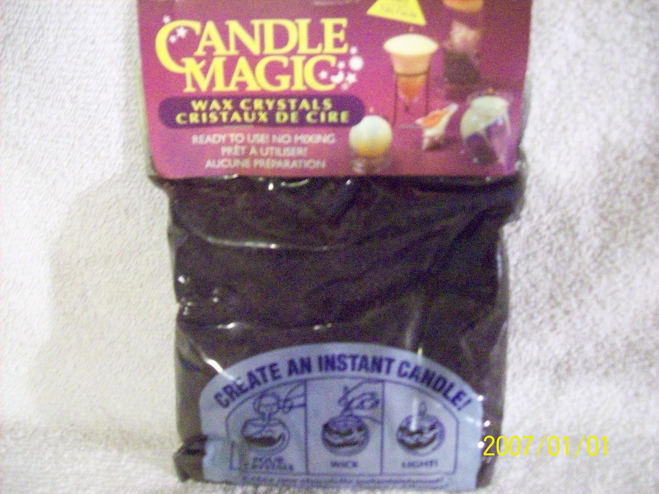 Candle Magic Wax Crystals Cristaux De Cire BLACK ONYX