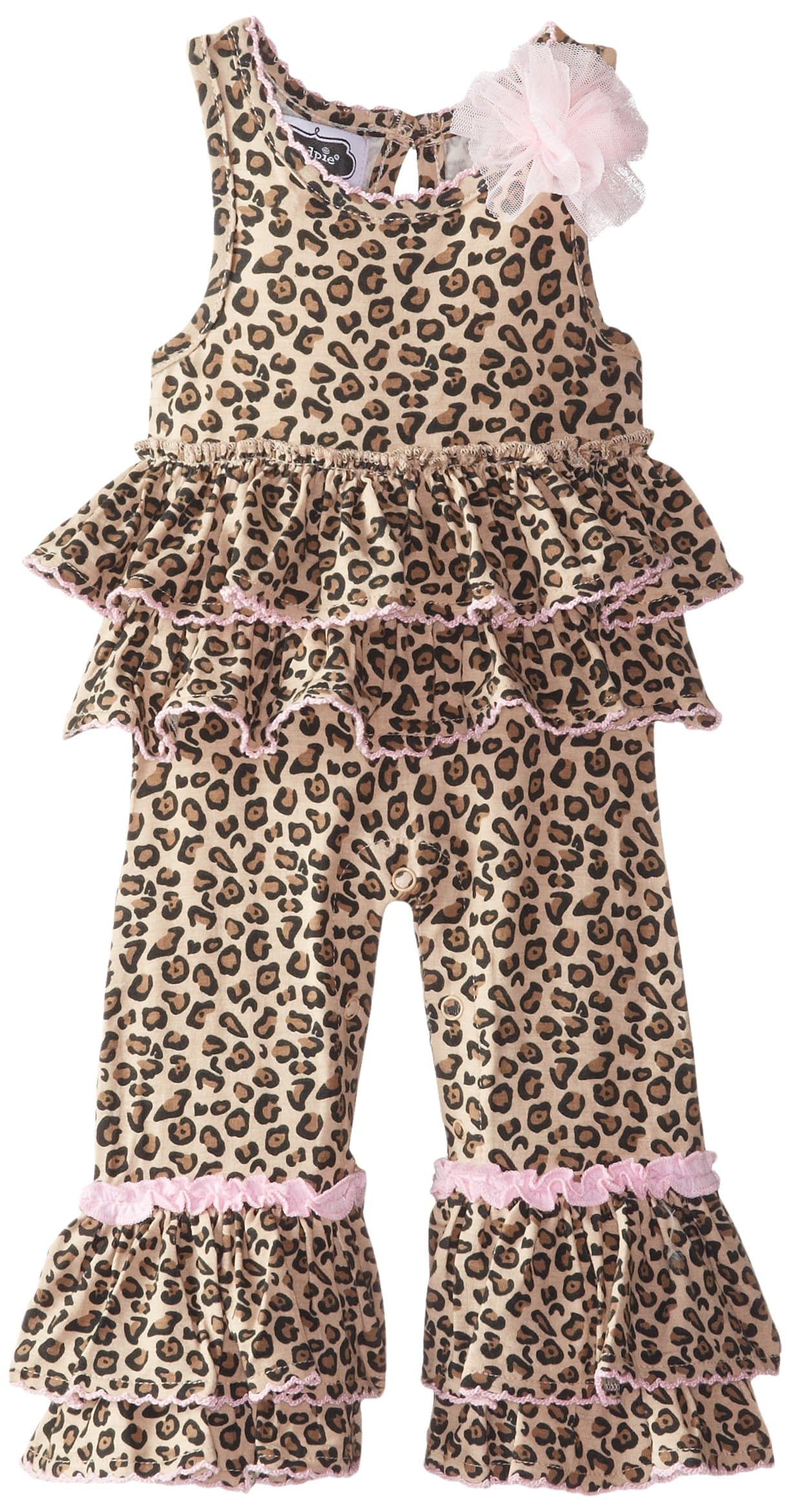 Mud Pie Baby-Girls Newborn Leopard Romper