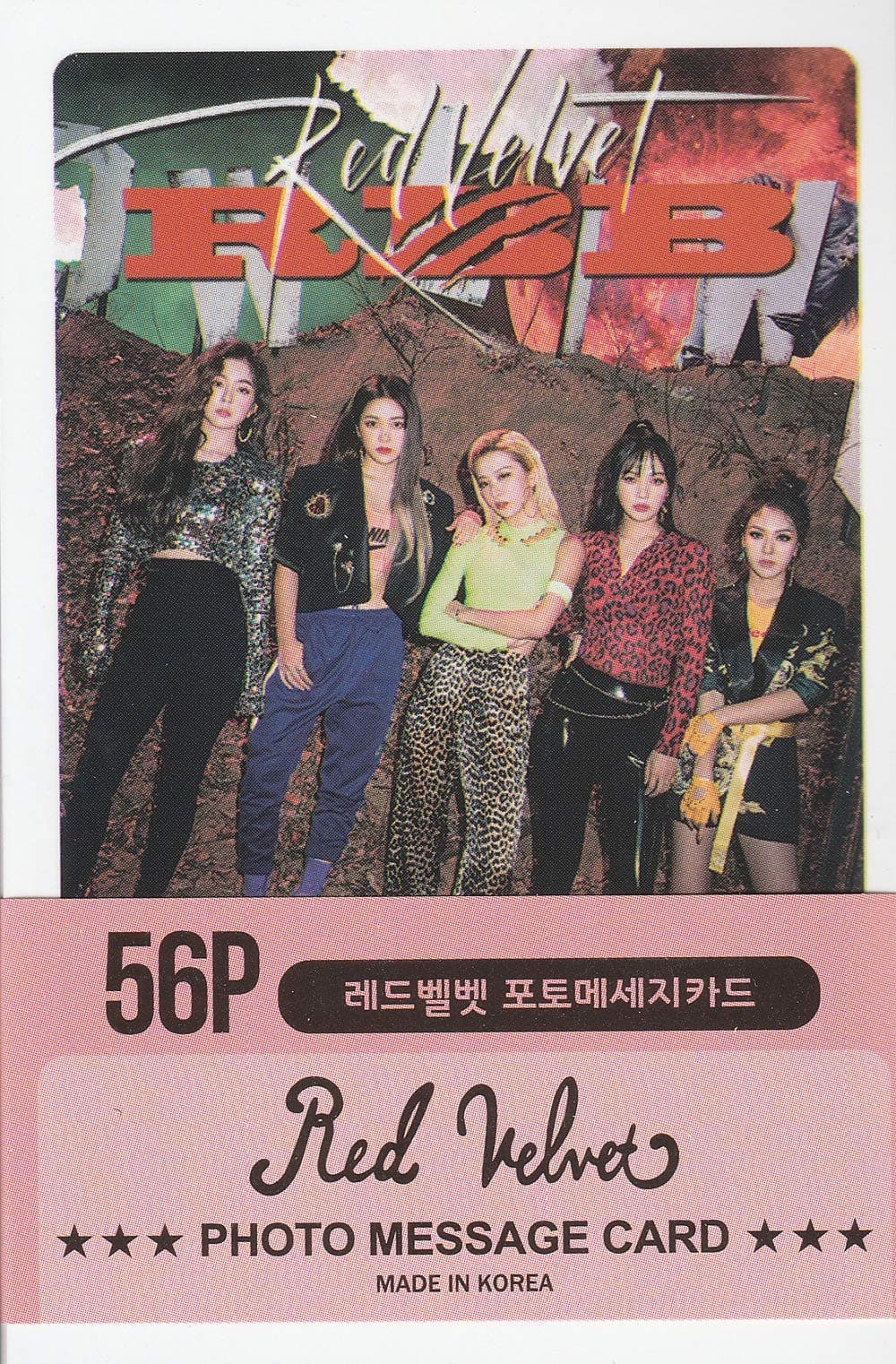K-POP Group 2019 New Photo Message Card 56pcs set (Postcard / 56sheets) (REDVELVET)