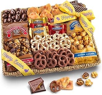 A Gift Inside Happy Easter Chocolate Caramel and Crunch Grand Gift Basket