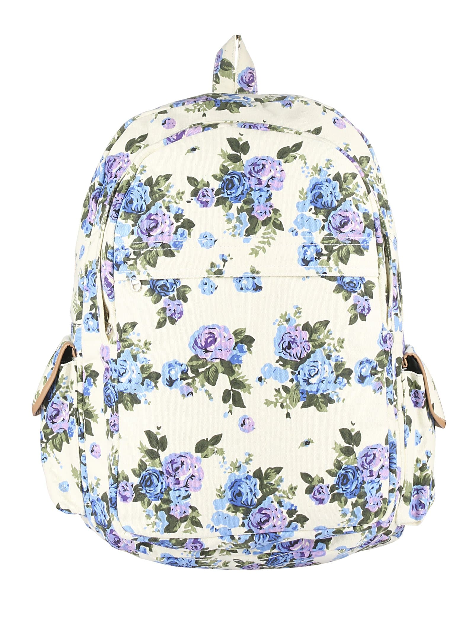 30 Ltrs Multi Color Rose Floral Prints College Backpack/School Bag/Office Bag/Daypack for Girls/Women