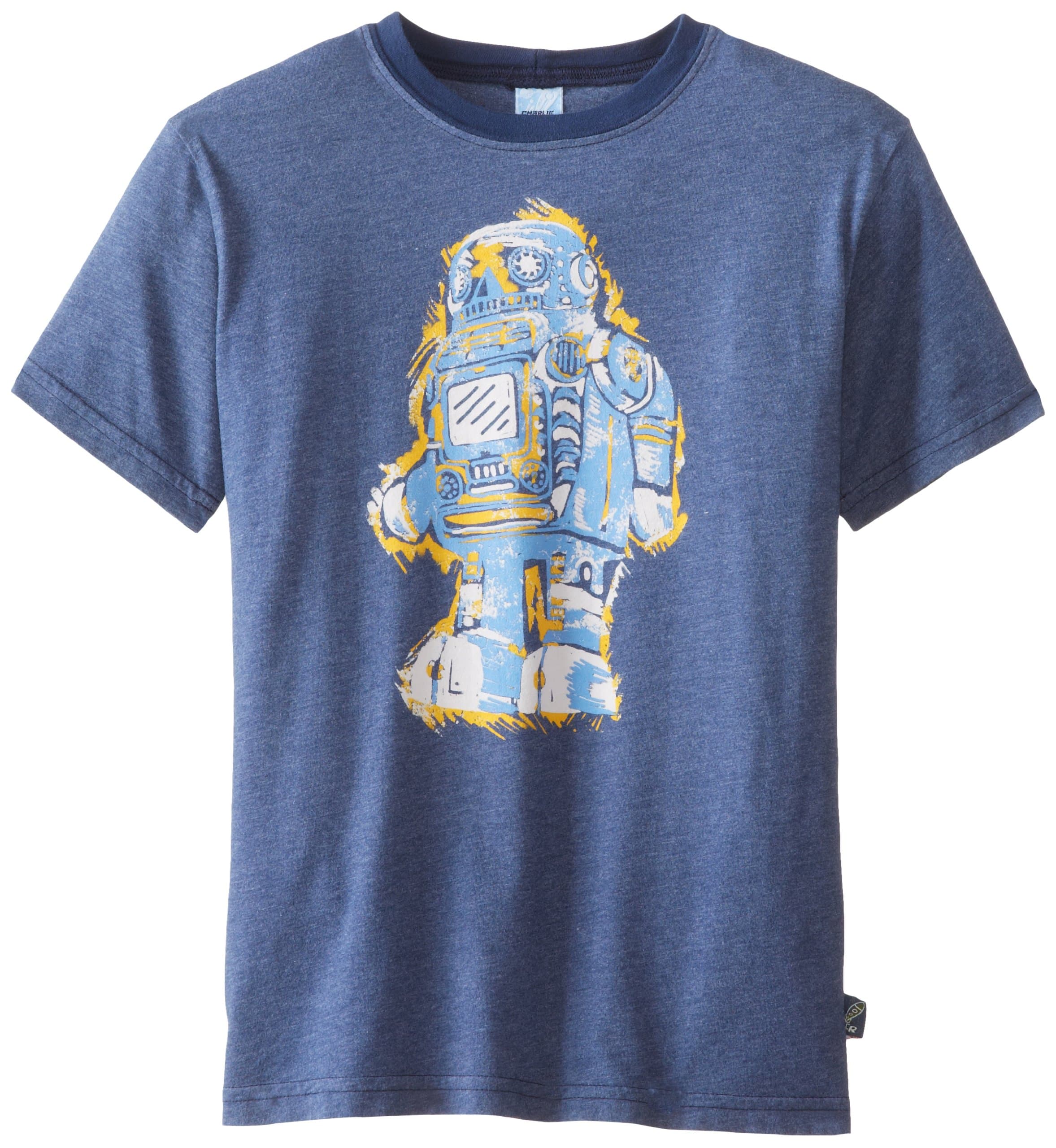 Charlie Rocket Big Boys' Robot T-Shirt