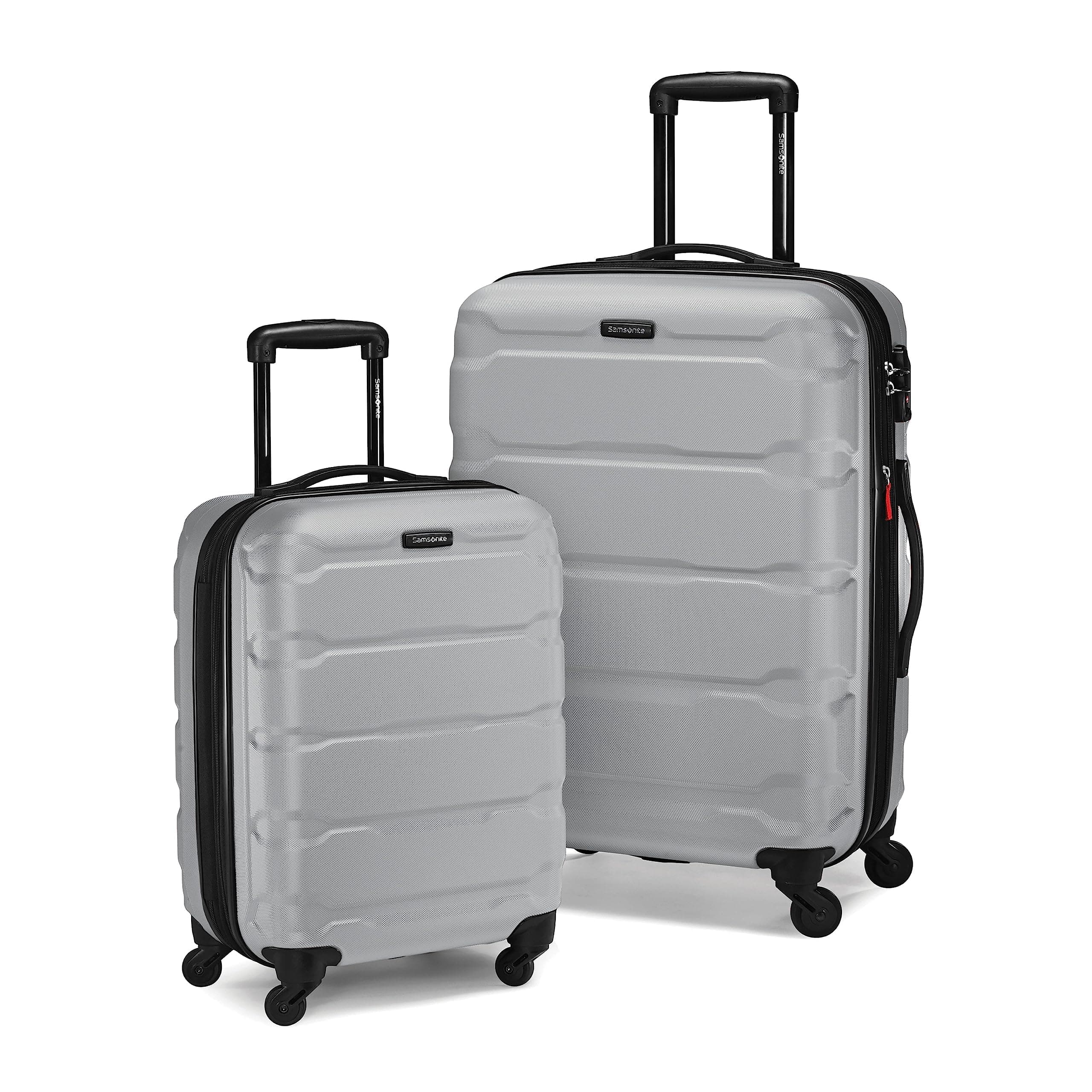 Samsonite Omni PC Hardside Expandable Luggage with Spinner Wheels, Silver, 2-Piece Set (20/24)