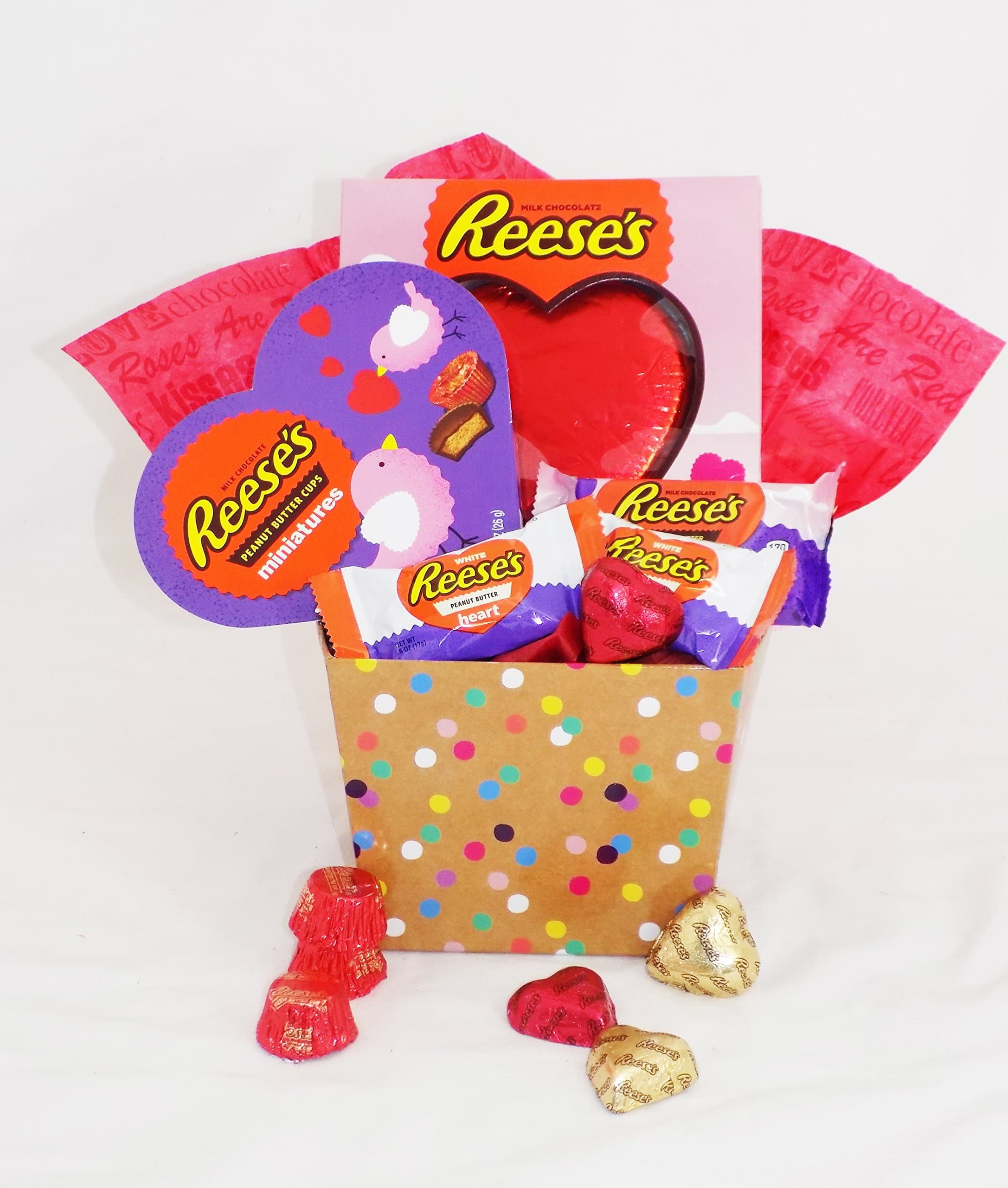Valentine's Day Reese's Peanut Butter and Chocolate Gift Basket
