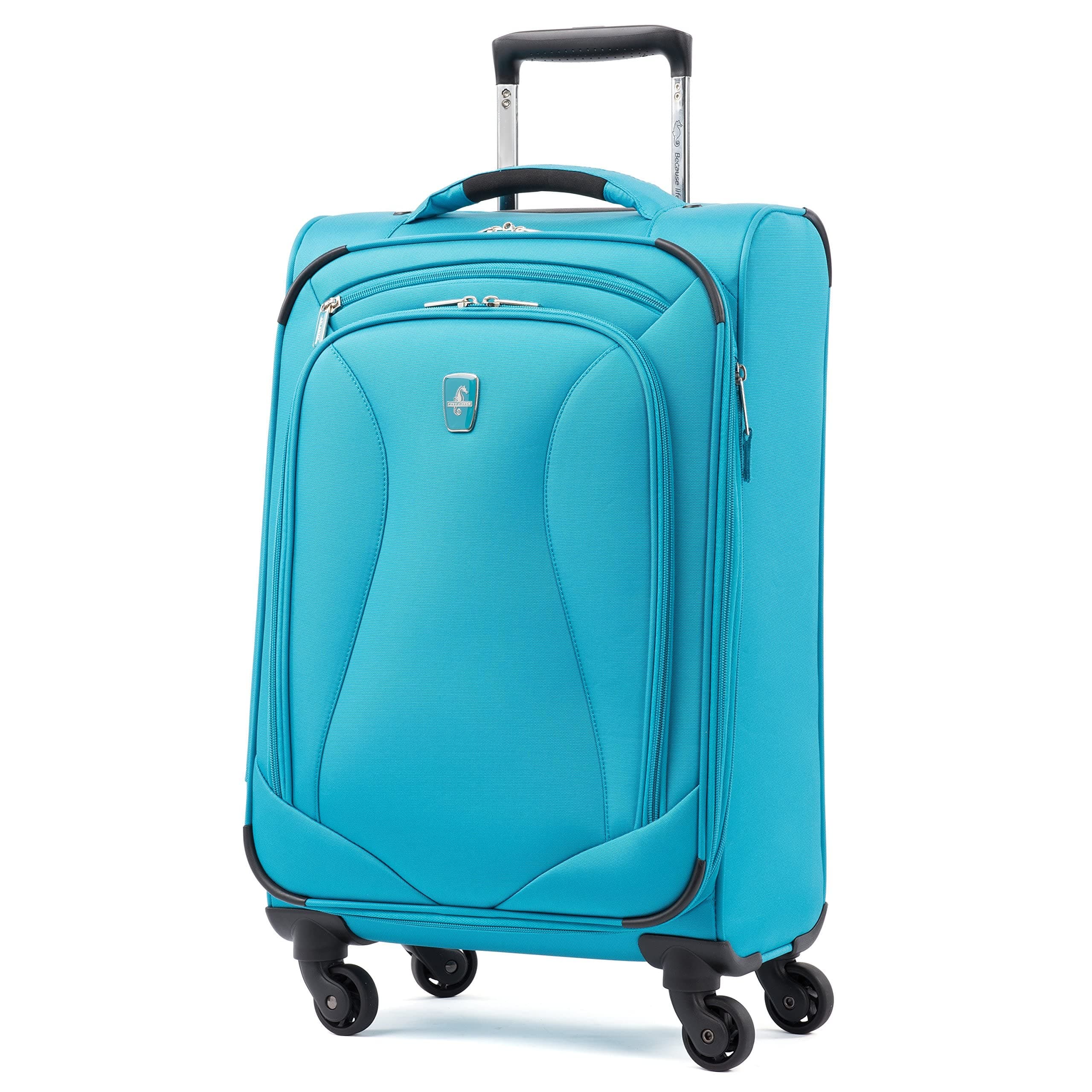 Ultra Lite Softside Expandable Spinner, Turquoise Blue, Carry-on 21-Inch