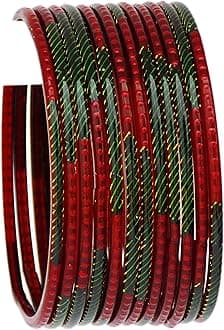 Indian Bangles Jewelry Bollywood Bangle Set Bridal Traditional Dailywear Glass Bangles Set for Women Bangles Ethnic Wear