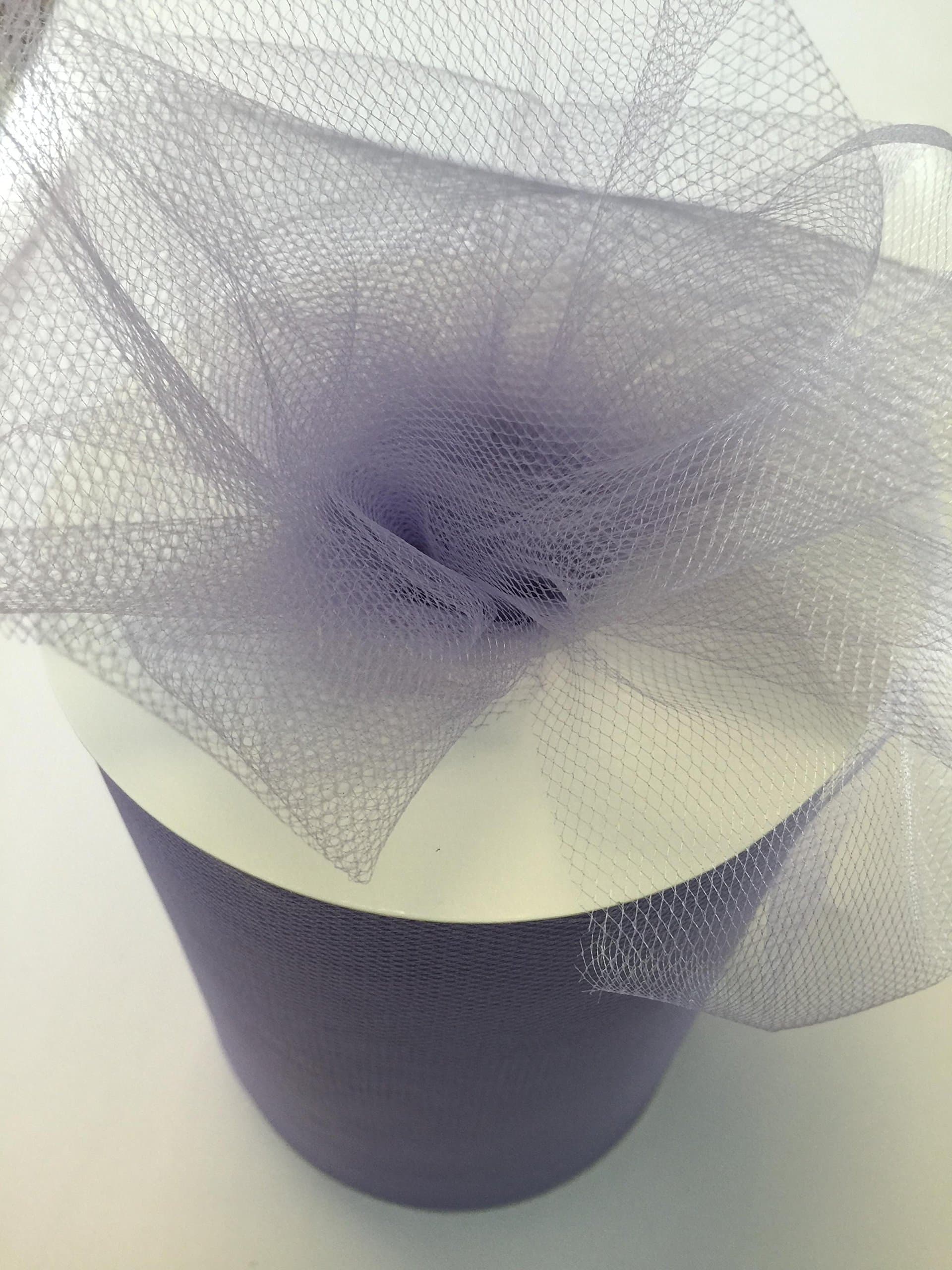 Tulle Fabric Spool/Roll 6 inch x 100 yards (300 feet), 34 Colors Available, On Sale Now! (lavender)