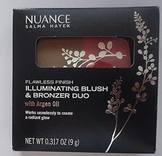 Salma Hayek Nuance Flawless Finish Illuminating Blush & Bronzer Duo with Argan oil 550 Golden Pink