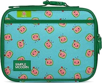 CoComelon Kids Lunch Box for School | Reusable Insulated Lunch Bag for Toddler, Girl, and Boy | Meal Container with Exterior & Interior Pocket | Hadley Collection | CoComelon Watermelons
