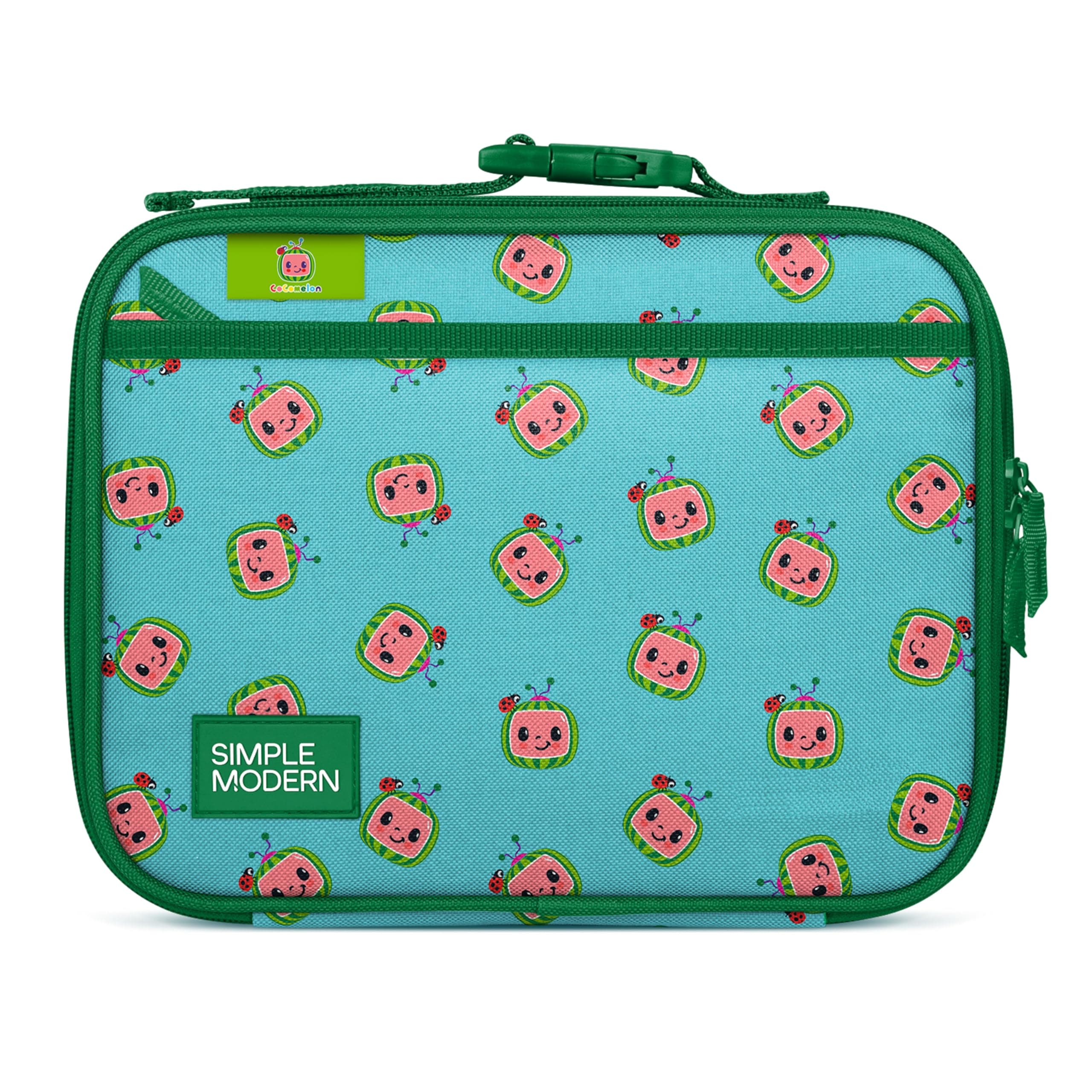CoComelon Kids Lunch Box for School | Reusable Insulated Lunch Bag for Toddler, Girl, and Boy | Meal Container with Exterior & Interior Pocket | Hadley Collection | CoComelon Watermelons