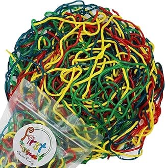FirstChoiceCandy Juicy Licorice Laces Candy (1 Pound (Pack of 1), Rainbow)