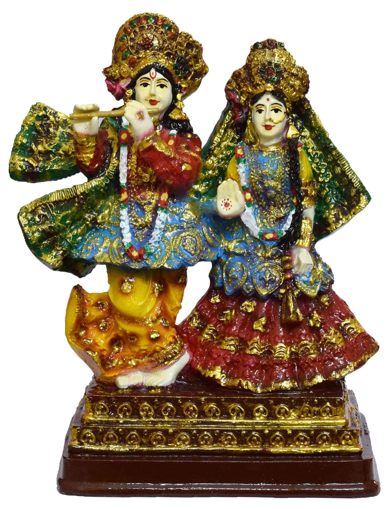 Radha Krishna Idol for Gift [ 6.3 inch ] - Radha Krishna Statue for Gift - Radha Krishna Murti for Gift- Hindu Religious Gift Idol for Home Decor Sculpture - Radha Krishna Statue for Gift